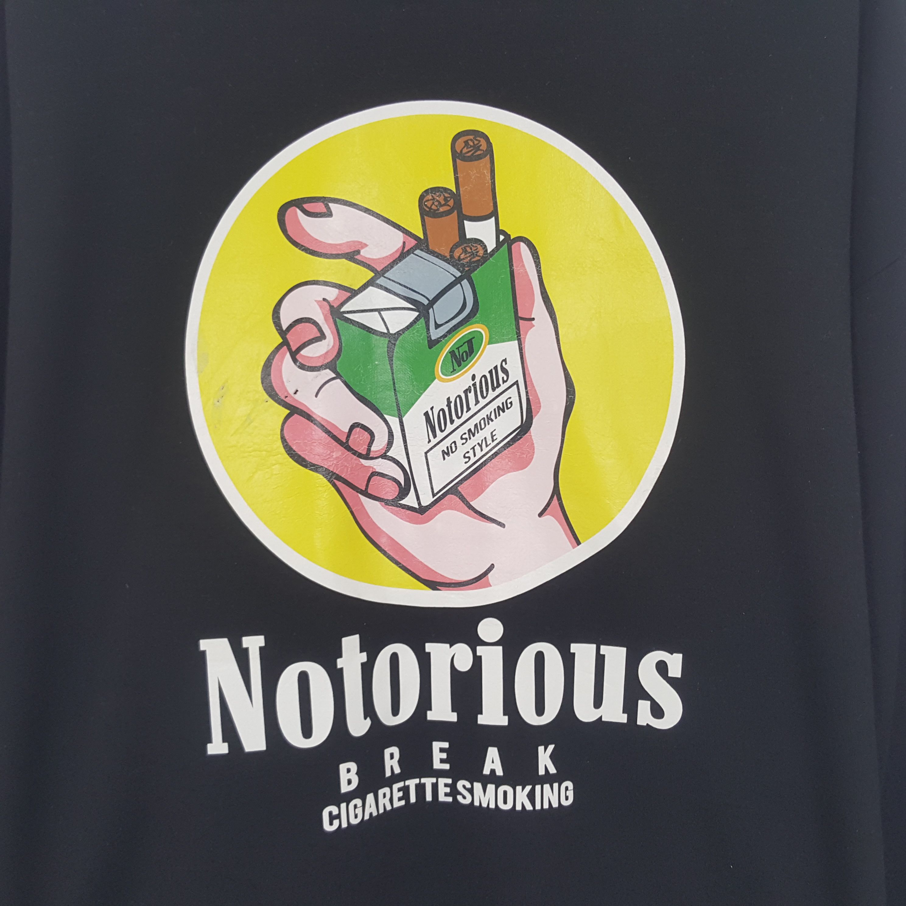 Vintage Vintage Notorious Break Cigarettesmoking Sweatshirt Size US XXL / EU 58 / 5 - 2 Thumbnail