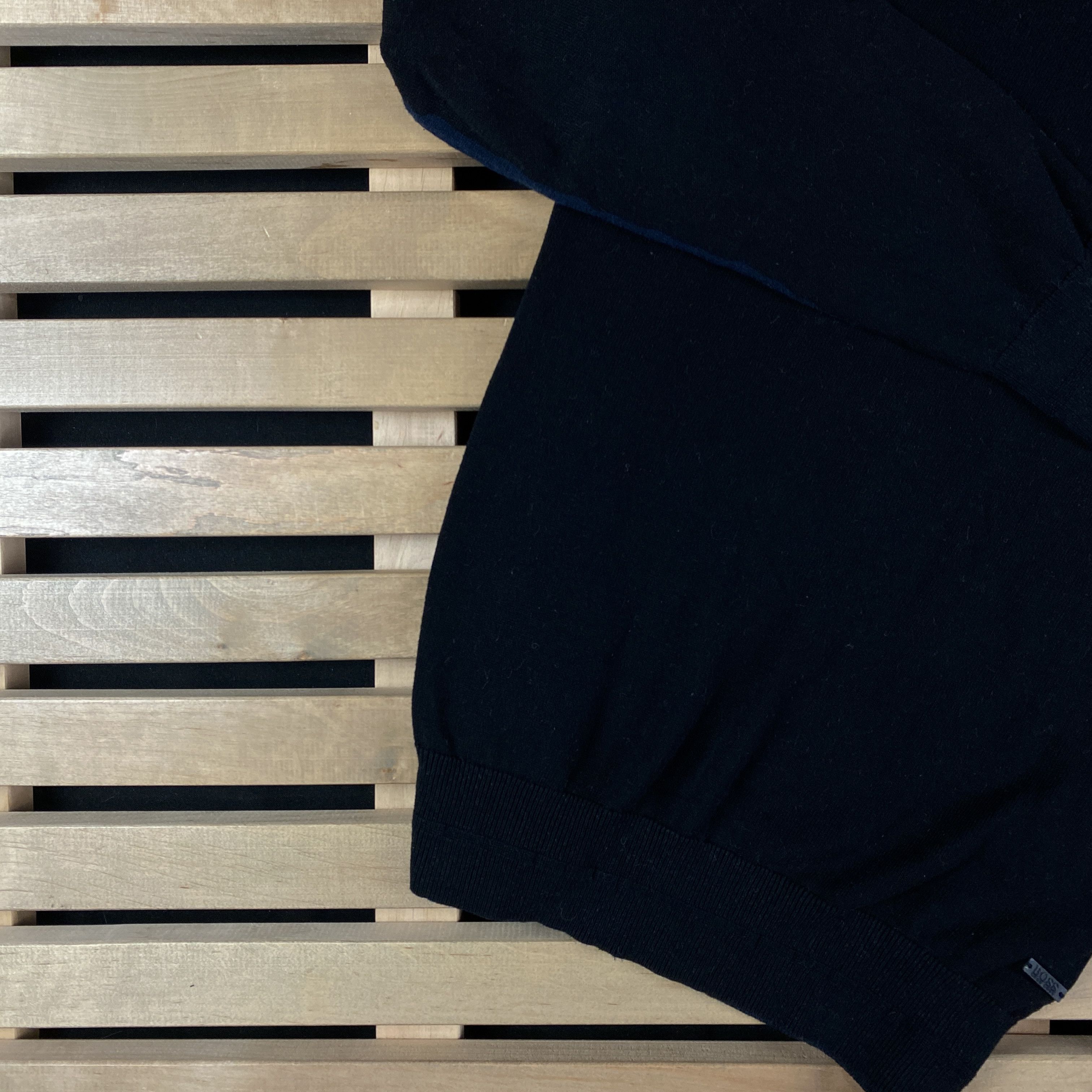 Hugo Boss Mens Sweater Long Sleeve Hugo Boss Size L Black Size US L / EU 52-54 / 3 - 3 Thumbnail