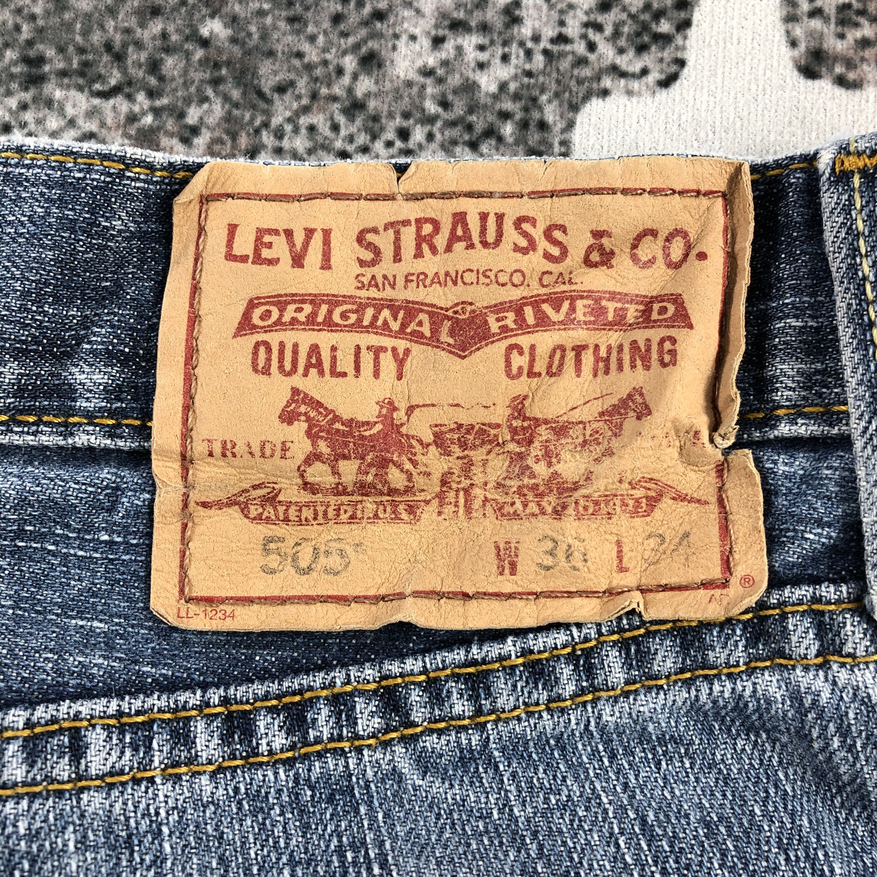 Levi's Vintage Levis 505 Jeans Regular Fit Denim KJ1024 Size US 36 / EU 52 - 5 Thumbnail
