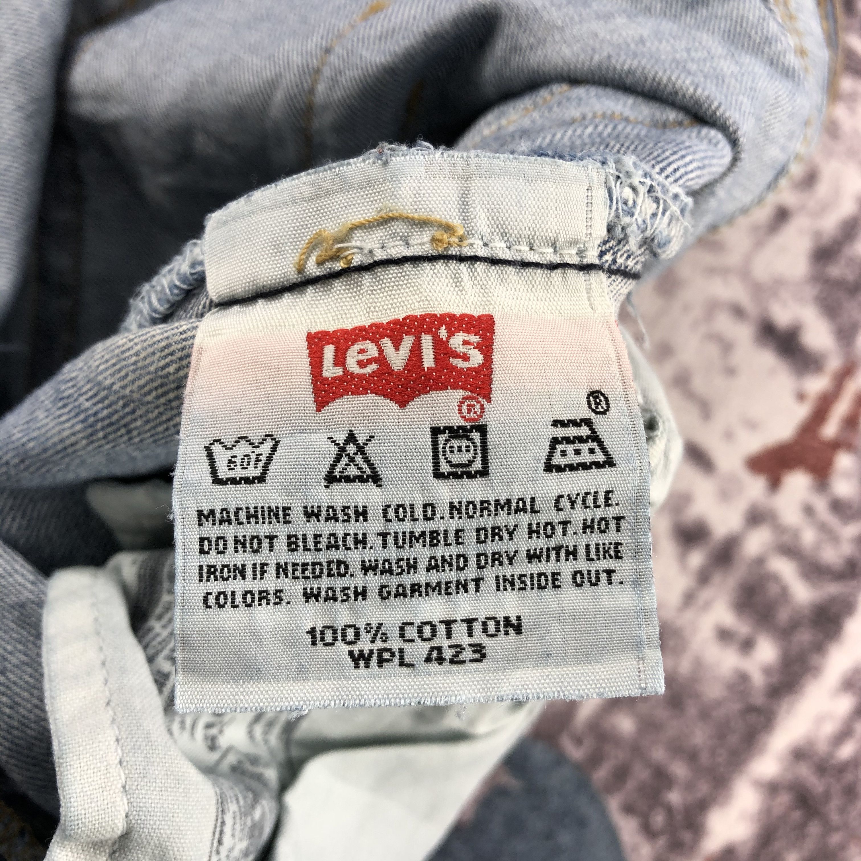 Levi's × Vintage 90s Vintage Light Wash Levis 501 Jeans-JM2180 Size US 35 - 10 Thumbnail