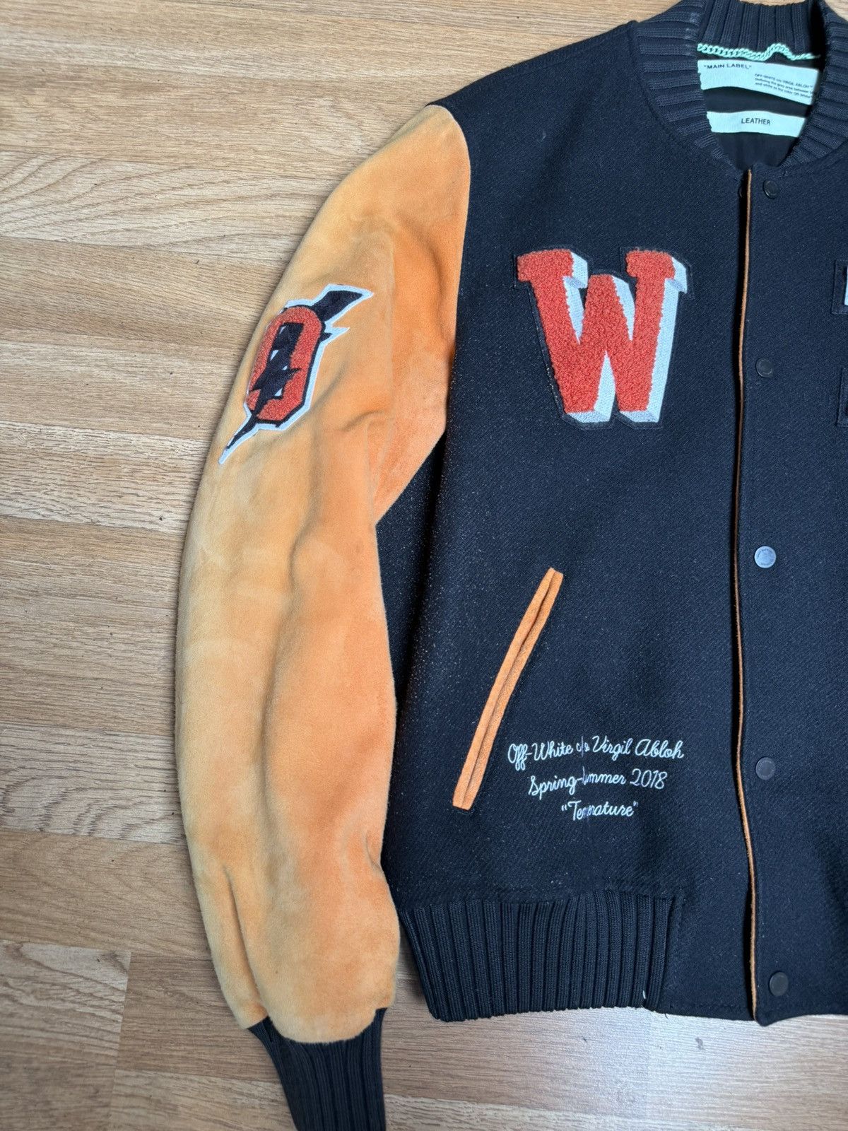 Off-White Off-White Eagle Patch Varsity Jacket Size US L / EU 52-54 / 3 - 2 Thumbnail