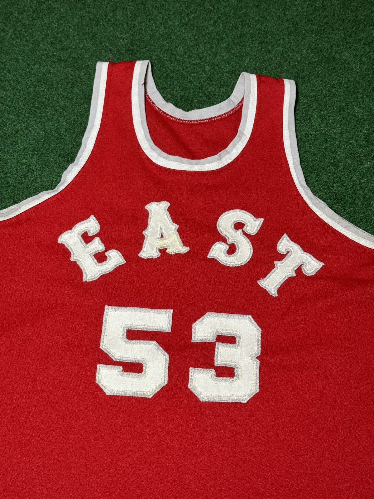 Vintage × Wilson Vintage 70s Wilson Red Basketball Large #53 East High Jersey Size US L / EU 52-54 / 3 - 2 Thumbnail