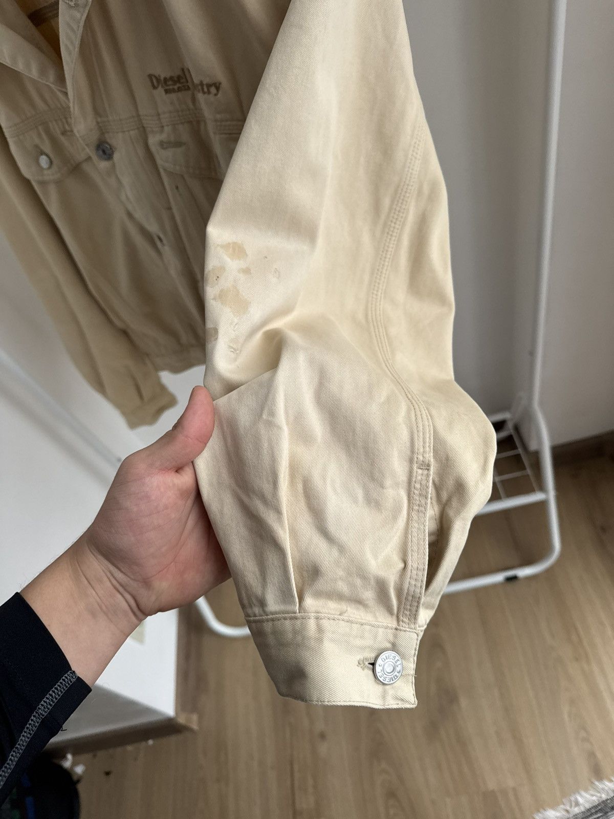 Diesel Vintage Diesel 90s Workwear Beige Utility Canvas Button-Up Size US L / EU 52-54 / 3 - 20 Thumbnail