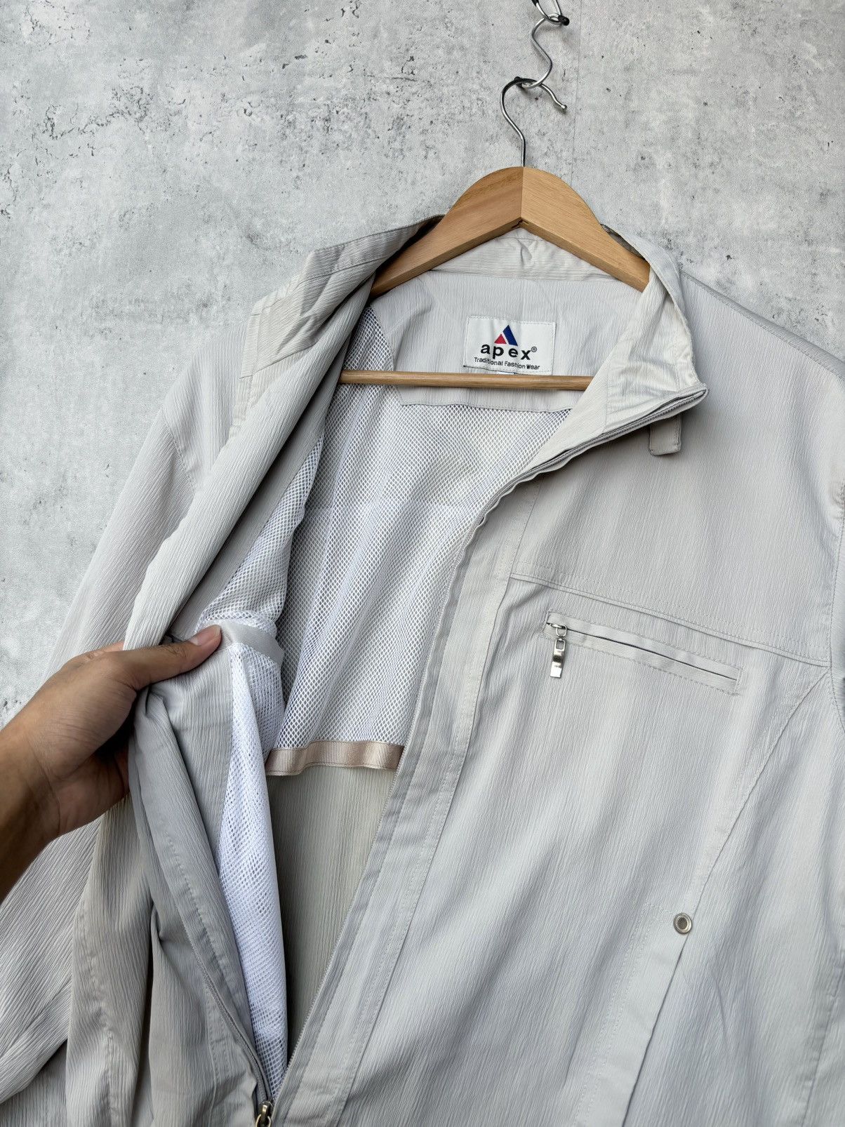 Vintage APEX Windbreaker Jacket Zip Up