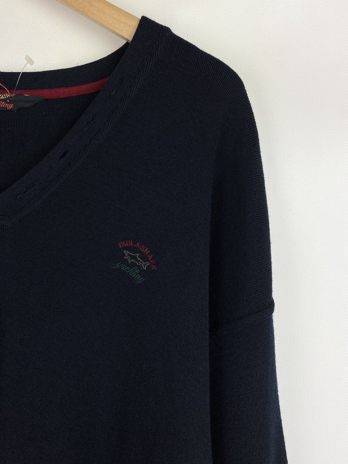 Paul & Shark Paul Shark vintage wool v-neck sweater pullover size 3XL Size US XXL / EU 58 / 5 - 8 Thumbnail