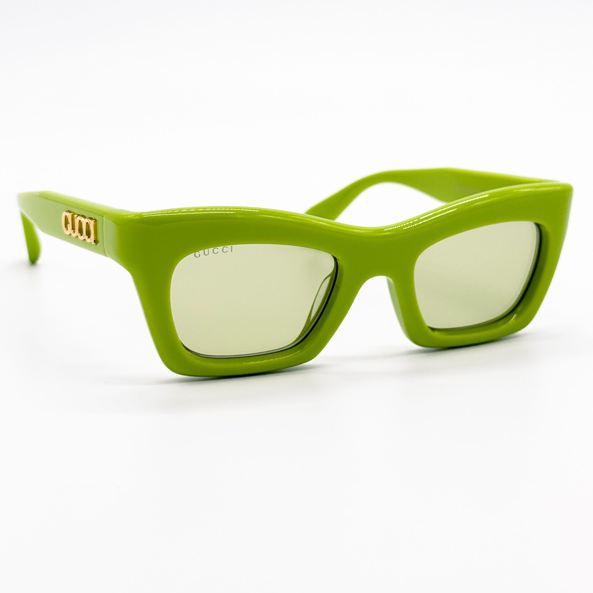 Gucci NEW GUCCI GG1773S 006 GREEN CAT EYE WOMEN SUNGLASSES GUCCI Size ONE SIZE - 4 Thumbnail