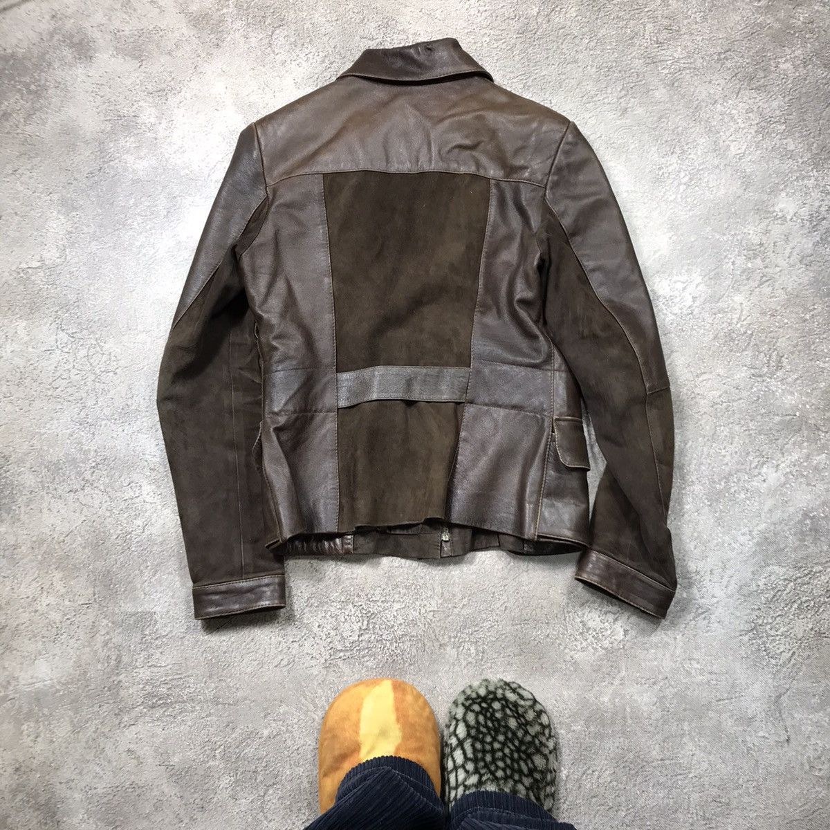 Japanese Brand VINTAGE Y2K LEATHER JACKET JAPAN CASUAL STREETWEAR 90s Size M / US 6-8 / IT 42-44 - 6 Thumbnail