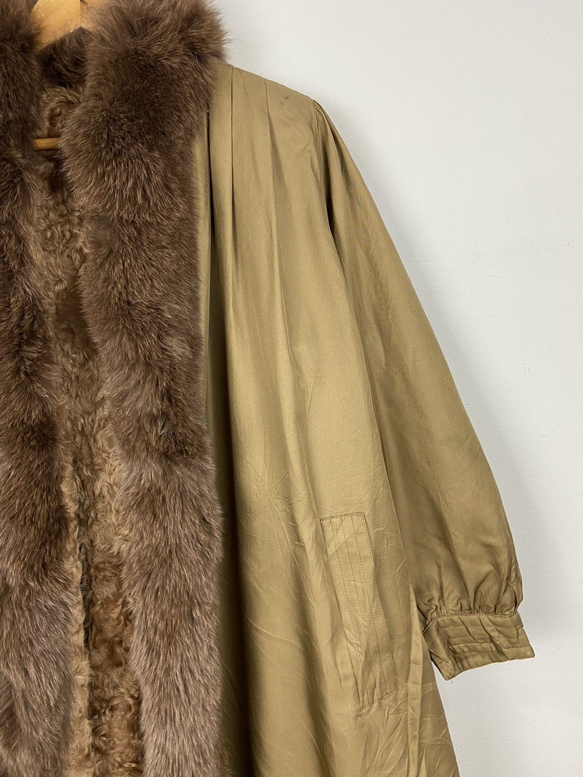 Sagafurs Real Fox Mink Furs Luxury Jacket Size L / US 10 / IT 46 - 4 Thumbnail