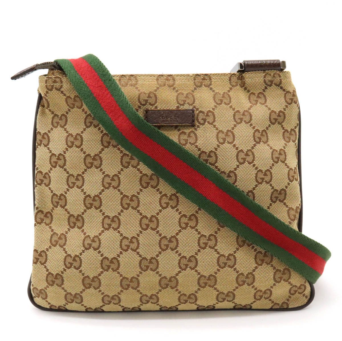 Gucci Gucci Gucci GG Canvas Web Line Shoulder Bag 146309 Canvas Crossbody Bag 146309 in Very Good Condition Size ONE SIZE - 1 Thumbnail