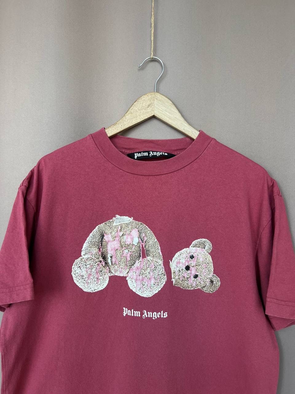 Palm Angels Palm Angels Bear Classic T-Shirt Mens Size L Burgundy Luxury Size US L / EU 52-54 / 3 - 2 Thumbnail