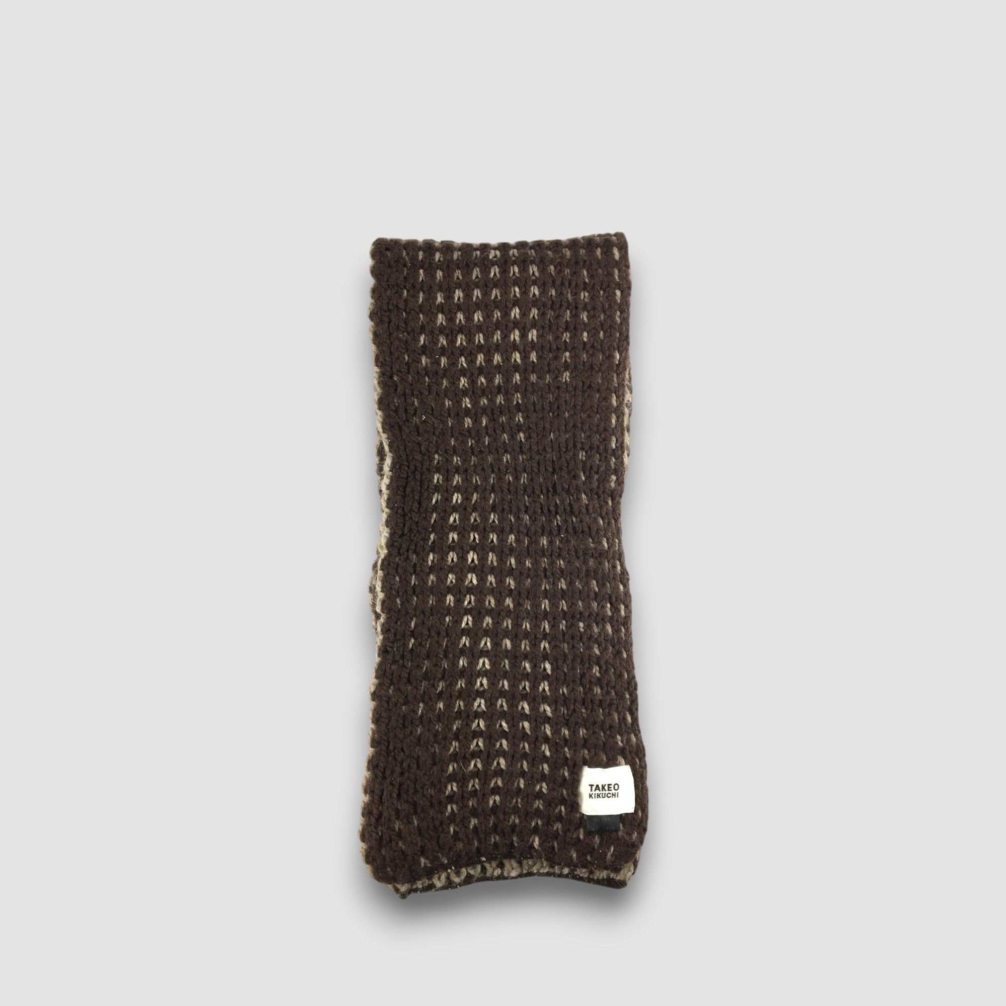 Takeo Kikuchi Vintage Takeo Kikuchi Scarf Muffler Wool Cashmere Scarves Size ONE SIZE - 2 Thumbnail