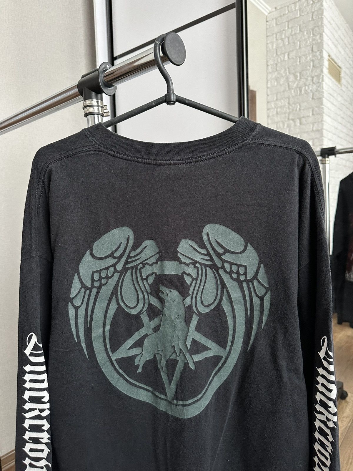 Band Tees 2002 Marduk Blackcrowned Long Sleeve T-Shirt Vintage Band Size US XL / EU 56 / 4 - 8 Thumbnail