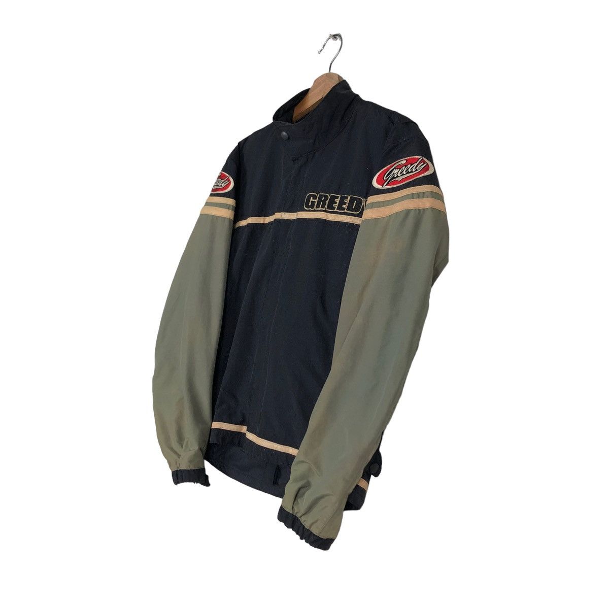 Japanese Brand 🔥VINTAGE MOTOR RACING JACKET GREEDY BIG LOGO Size US S / EU 44-46 / 1 - 2 Thumbnail