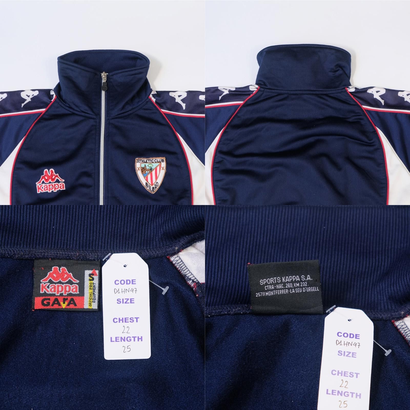 Kappa 1998/99 Athletic Bilbao Track Jacket Kappa (S/M) Size US S / EU 44-46 / 1 - 4 Thumbnail