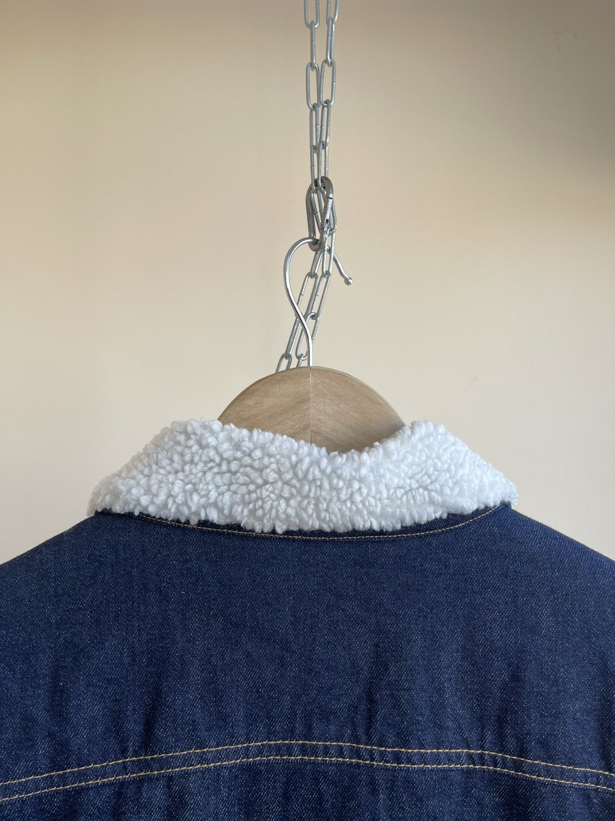 Japanese Brand Bluco Work Garment Boa Riders Sherpa Denim Jacket Lee Storm Size US L / EU 52-54 / 3 - 11 Thumbnail