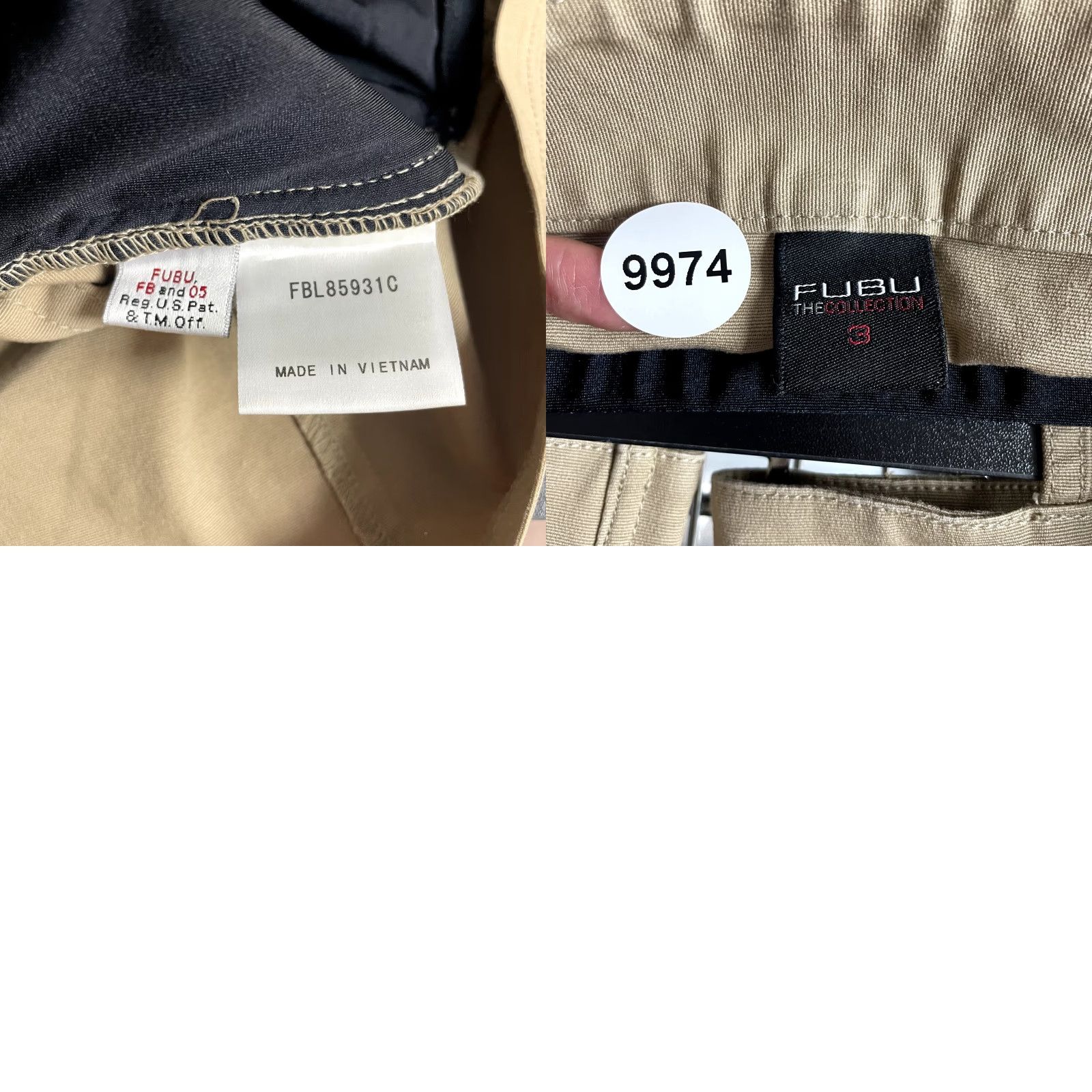 Fubu 90s Y2K Vintage Fubu Cargo Mini Skirt S Small Beige Grunge 2 25 Junior Women's 2 25? Size 28" / US 6 / IT 42 - 8 Thumbnail