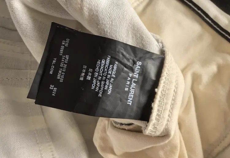 Saint Laurent Paris Saint Laurent Paris Saint Laurent Paris 13AW Runway Stripe Size US 33 - 7 Thumbnail
