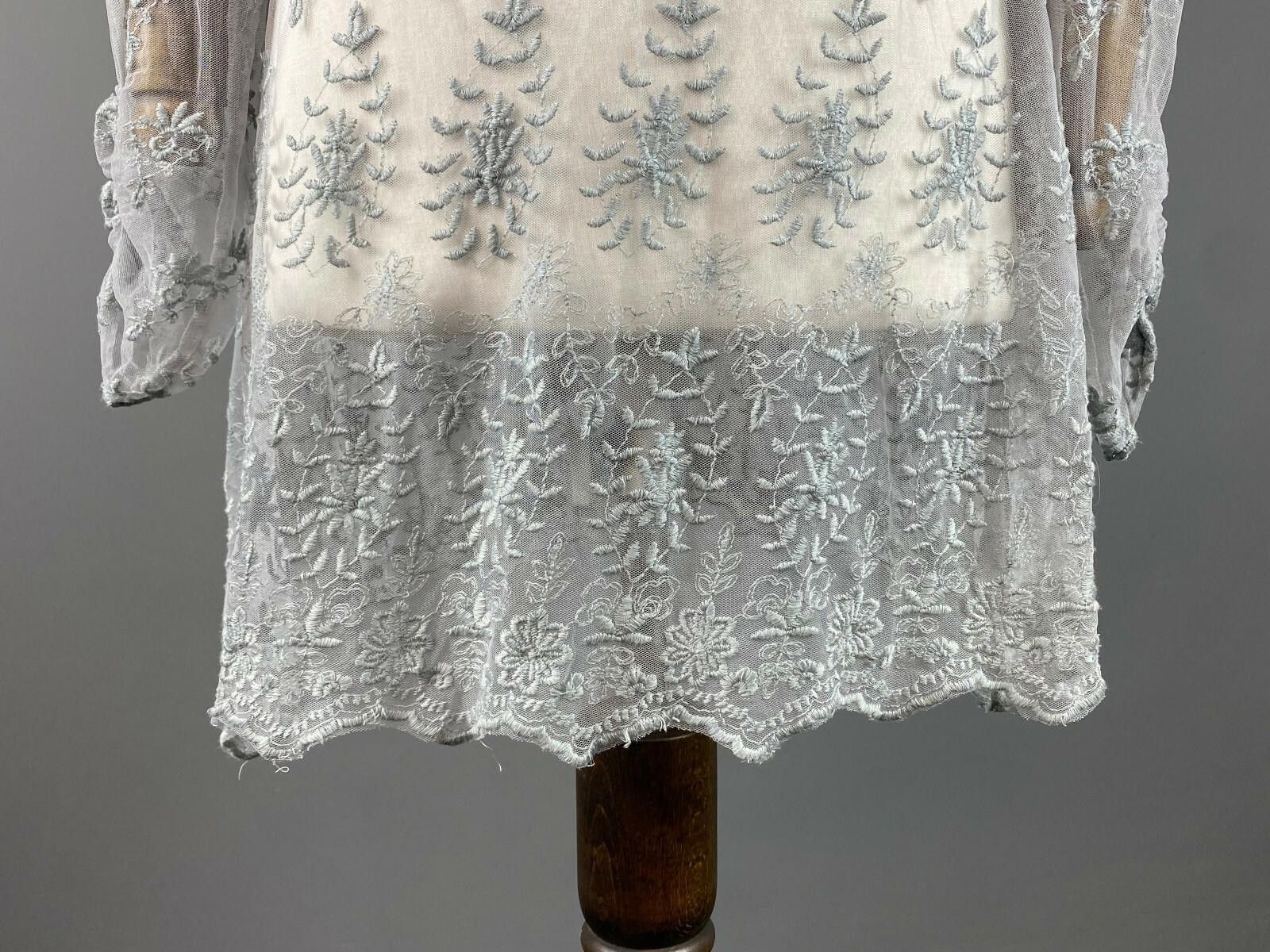 Designer Simclan Floral Button Down Mesh A-Line Tunic Dress Size 42 Size M / US 6-8 / IT 42-44 - 8 Thumbnail