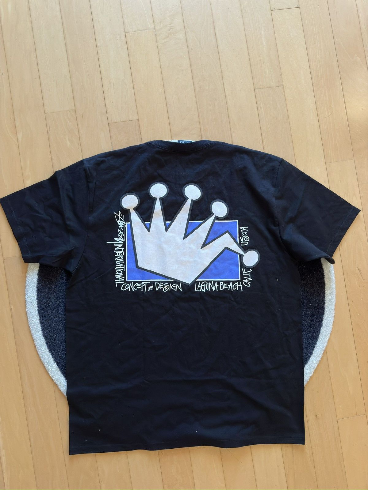 Stussy Stussy LB Crown Tee Black (L) Size US L / EU 52-54 / 3 - 1 Thumbnail