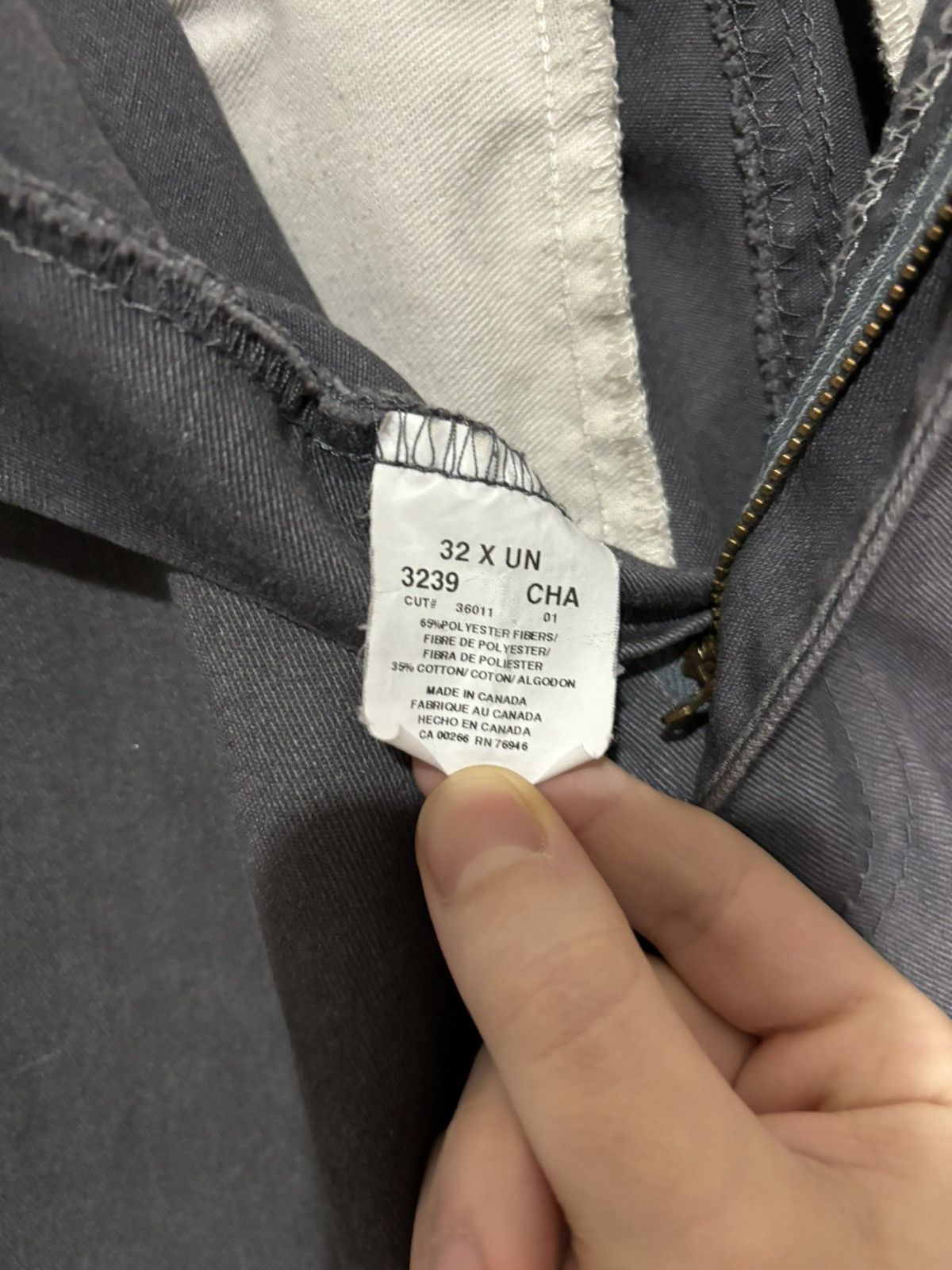 Vintage Vintage 1990s Grey Cargo Pants Size US 31 - 5 Thumbnail