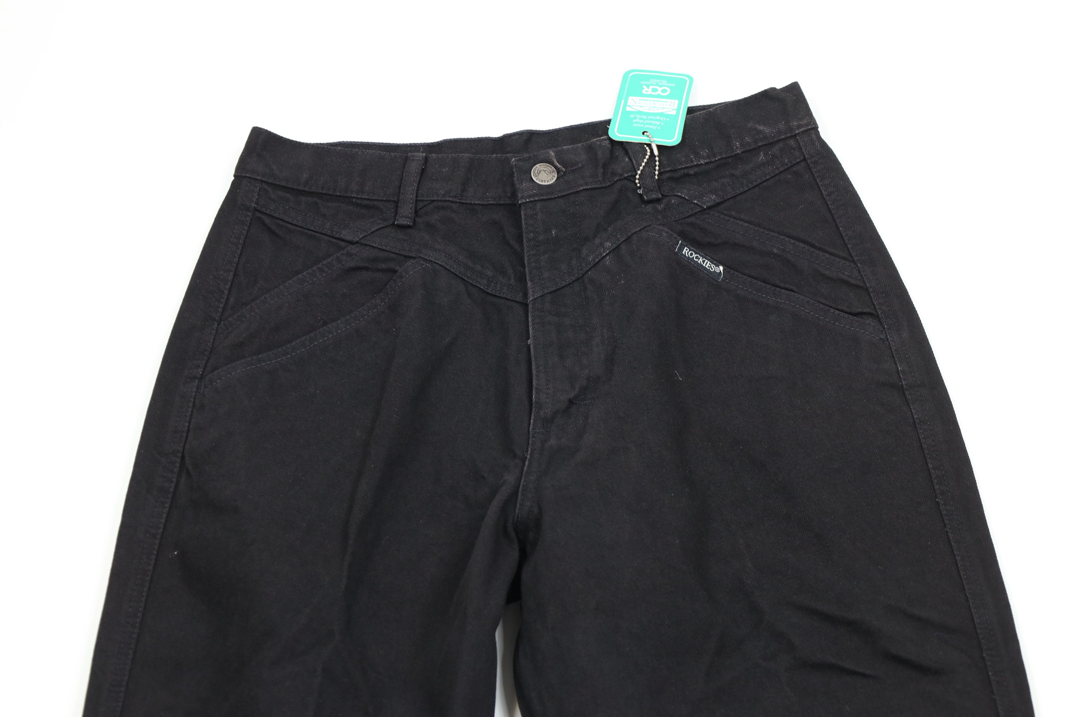 Vintage Deadstock Vintage 90s Streetwear High Waist Straight Jeans Size 31" - 2 Thumbnail