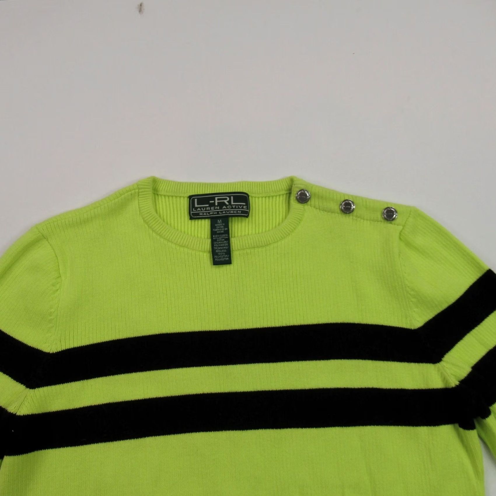 Ralph Lauren New title: Ralph Lauren Mens Sweater Womens Medium Long Sleeve 1/4 Button Outdoor LRL Size L / US 10 / IT 46 - 2 Thumbnail