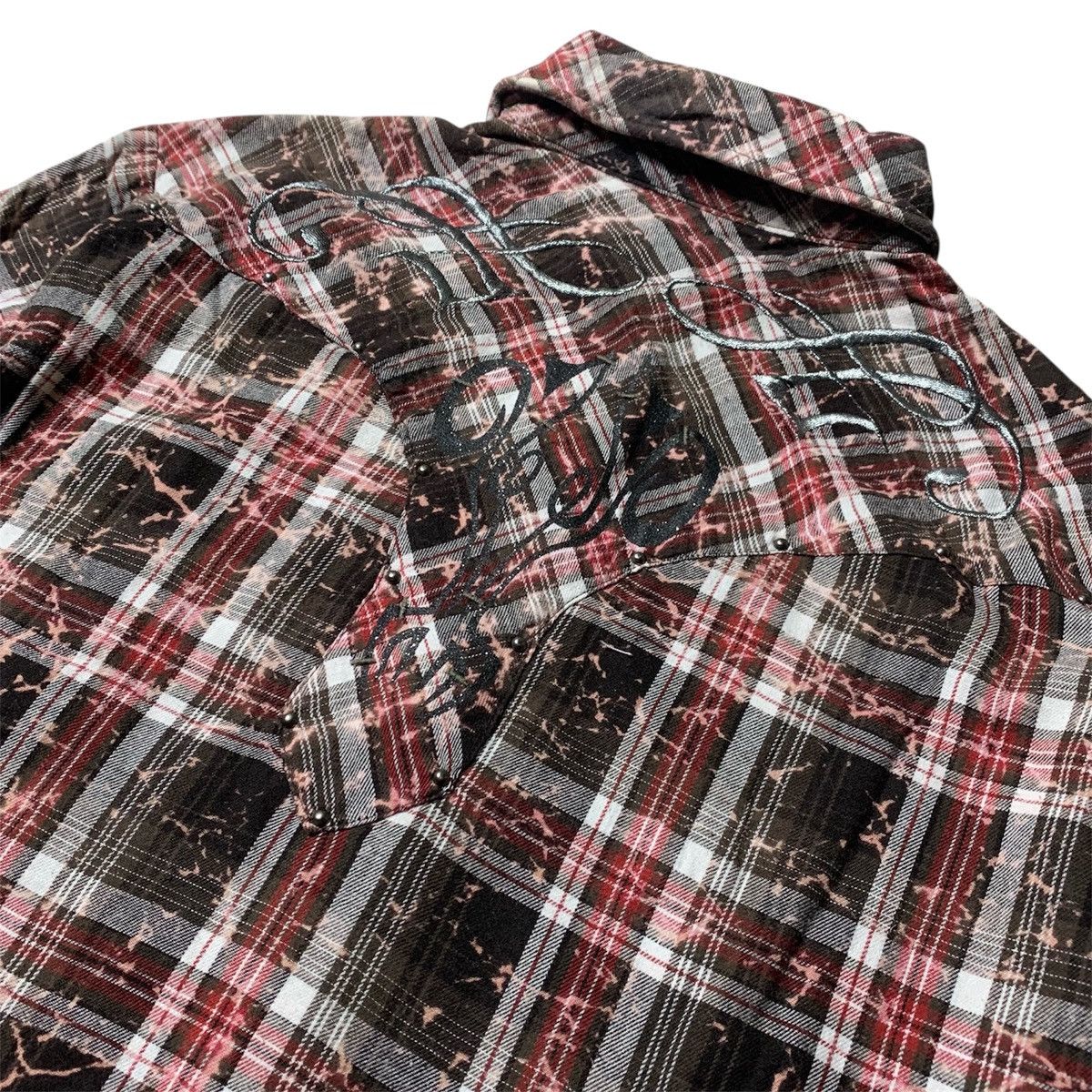 In The Attic × Japanese Brand × Vintage In The Attic Embroidery Shirt Punk Gothic Cowboys Style Size US L / EU 52-54 / 3 - 12 Thumbnail