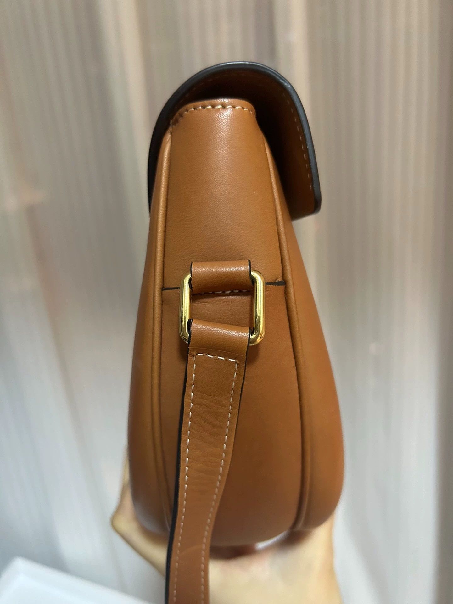 Celine Celine Limited Saddle Bag Canvas & Leather 98 23x20 Size ONE SIZE - 2 Thumbnail