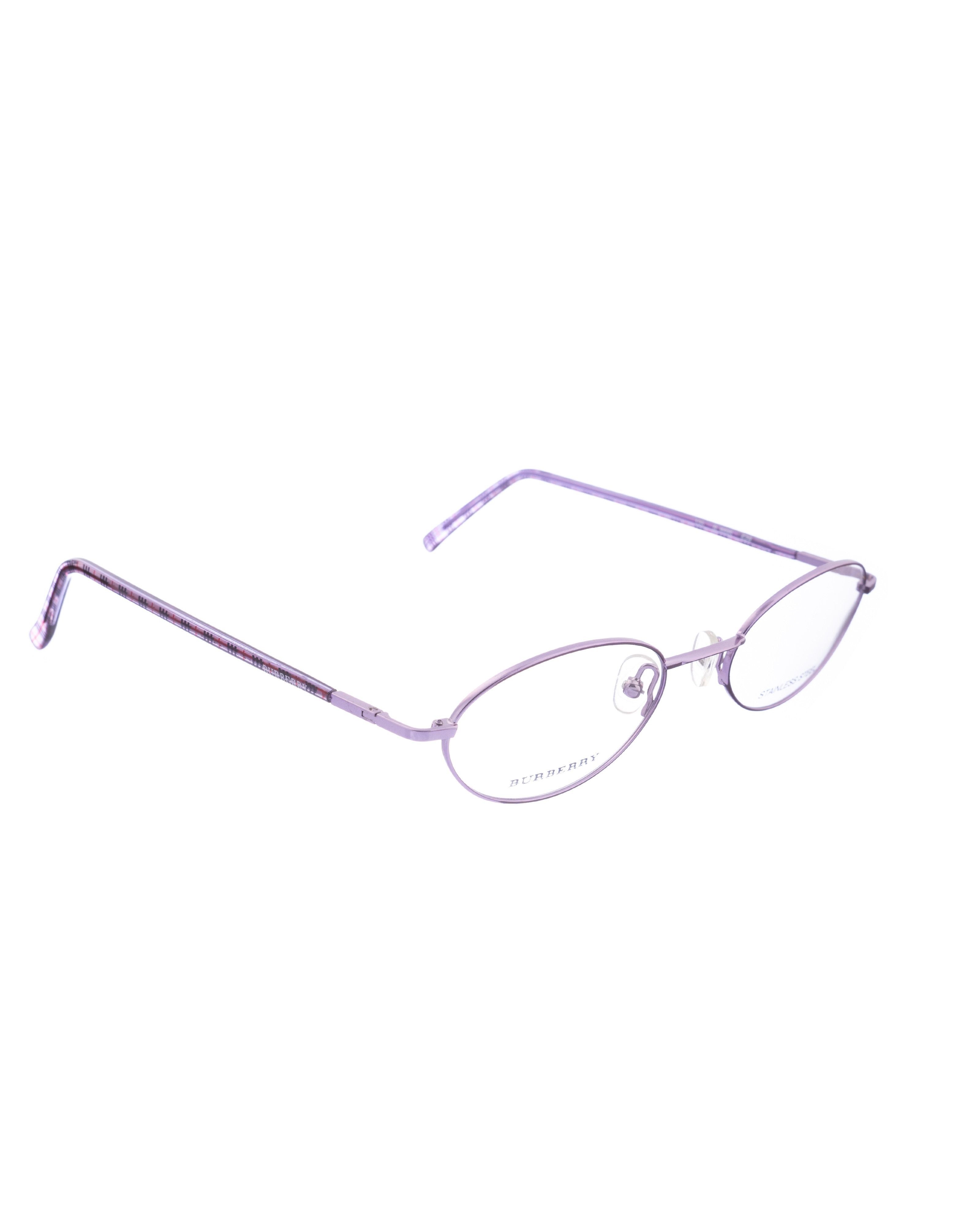 Burberry Burberry 90s Pink Metallic Oval Classic Glasses Size ONE SIZE - 1 Thumbnail