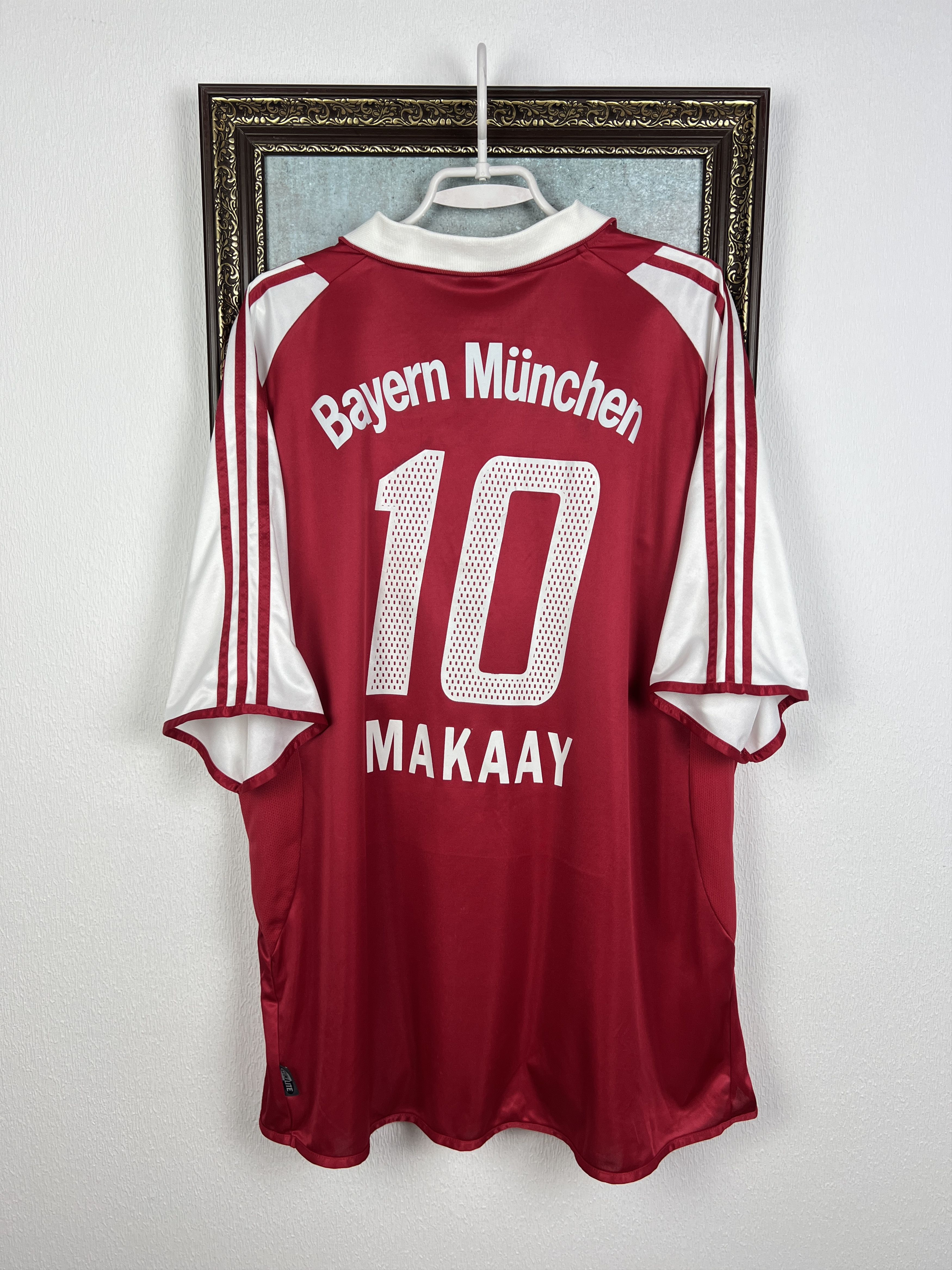 Adidas Bayern Munich Home football shirt Soccer #10 Makaay Jersey Size US XXL / EU 58 / 5 - 9 Thumbnail