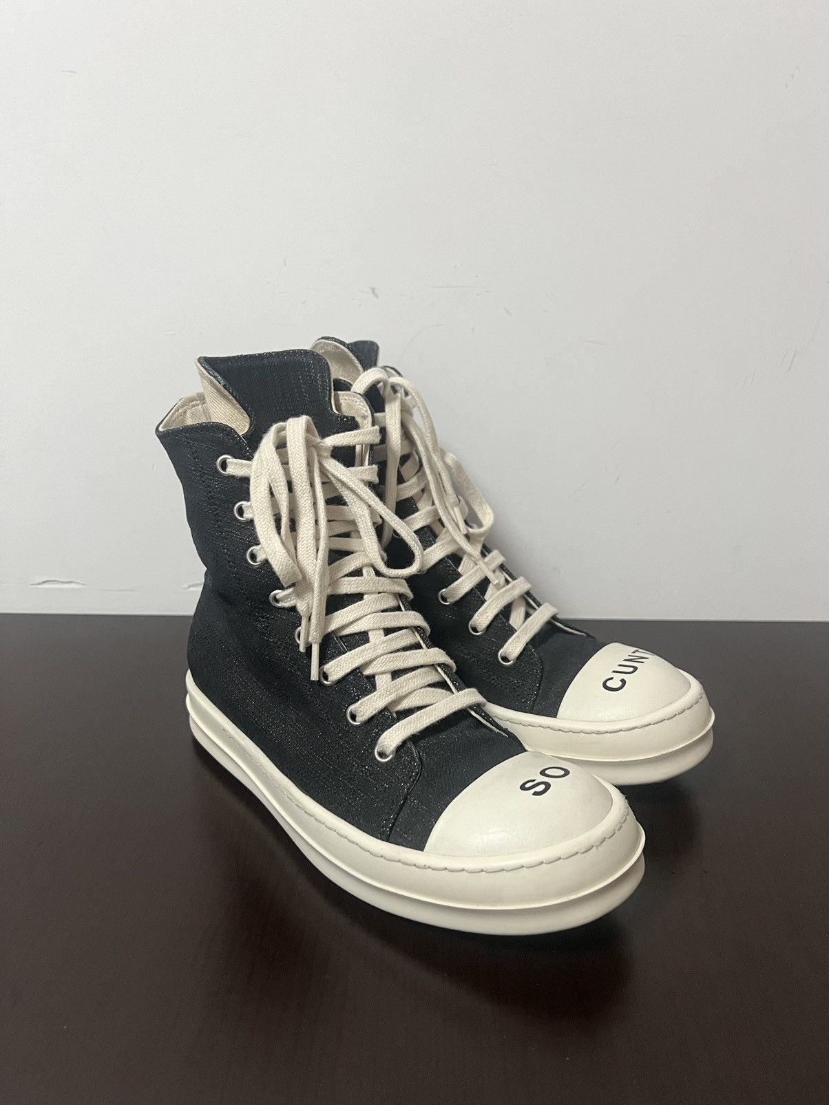 Rick Owens Drkshdw Rick owens drkshdw so cunt ramones hi top sneaks Size US 6 / IT 36 - 5 Thumbnail