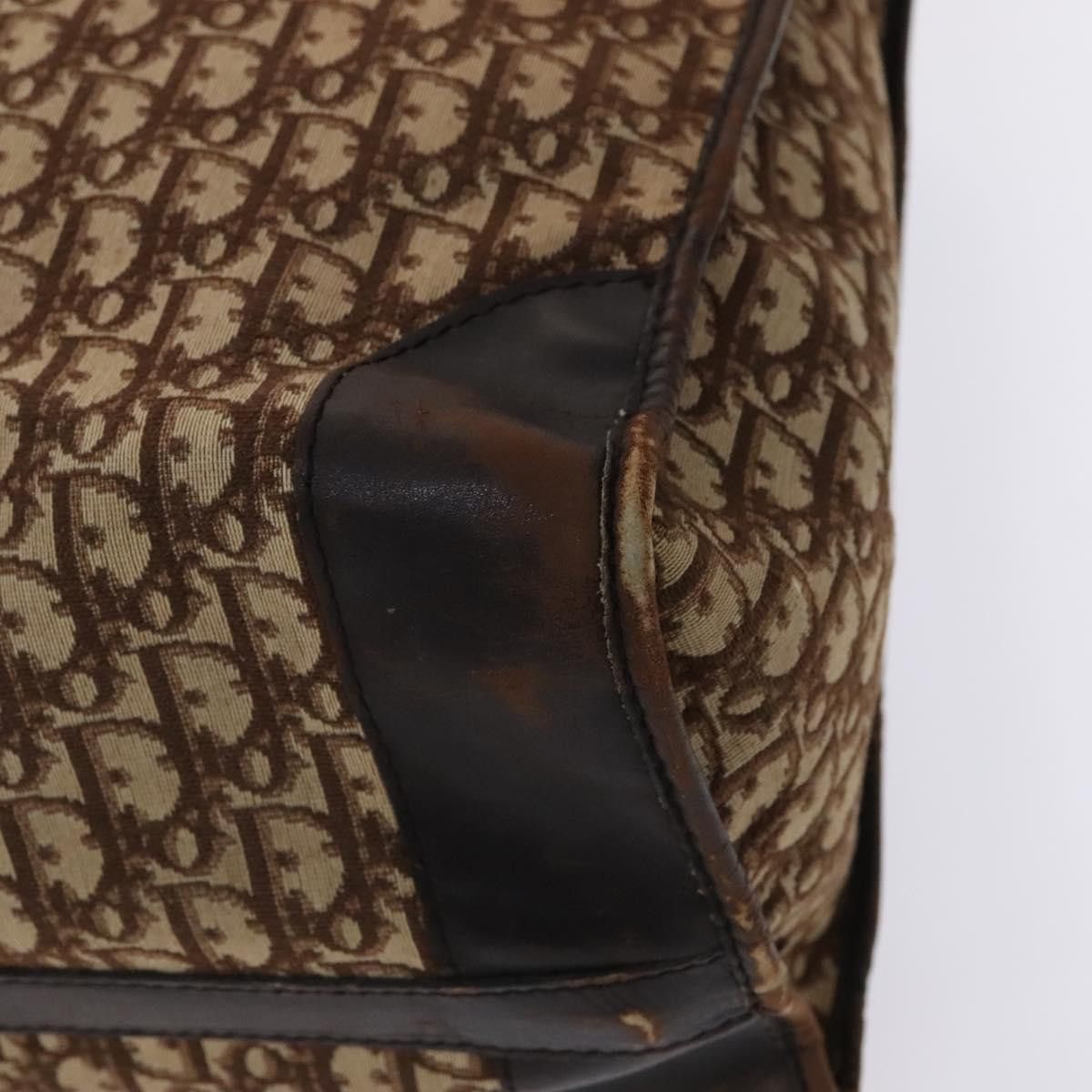 Dior DIOR Trotter Canvas Boston Bag Brown Size ONE SIZE - 10 Thumbnail