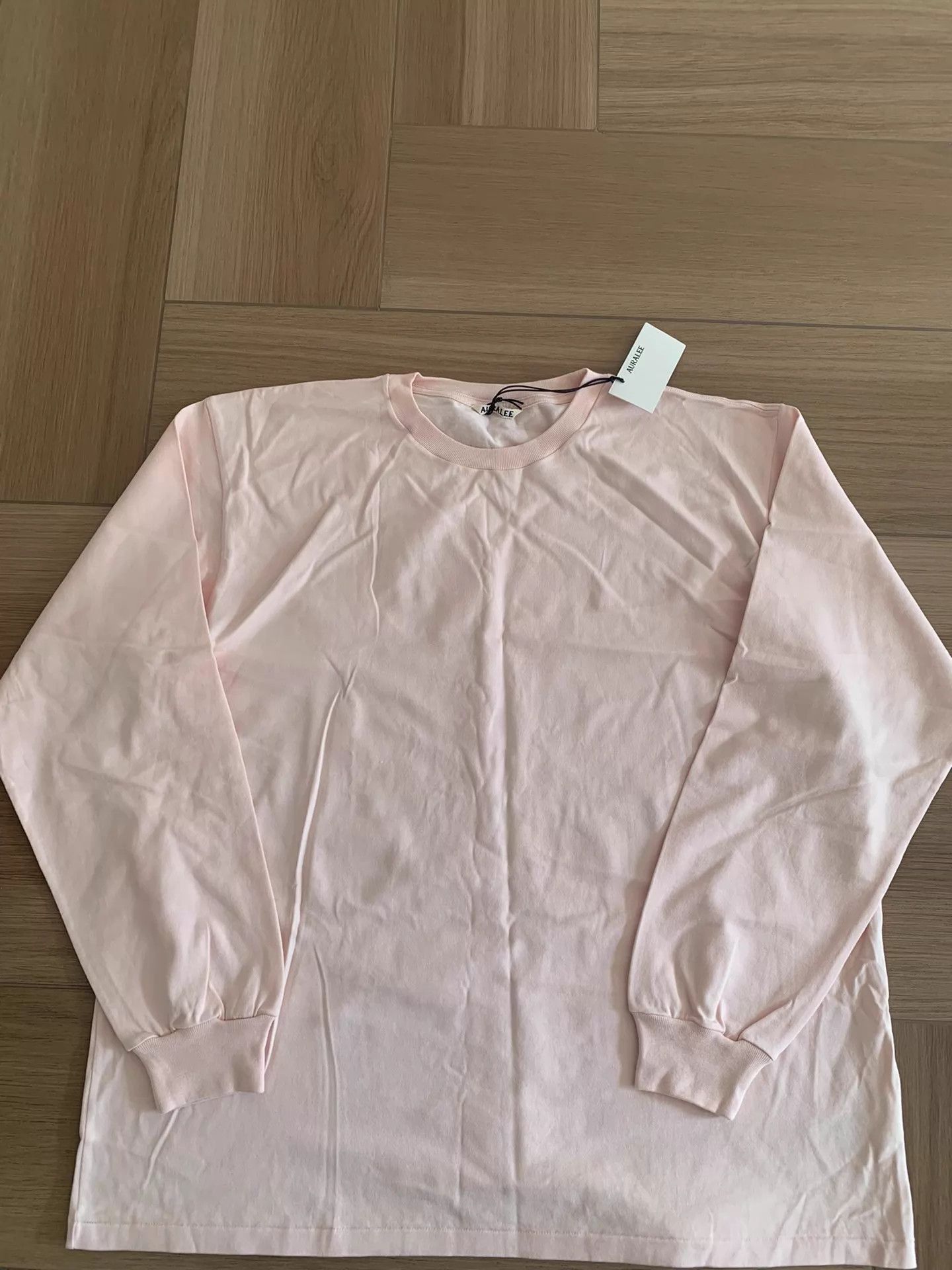 Auralee AURALEE LUSTER PLAITING Jpn Pima Cotton LS Tee Pink Size 5 Size US XXL / EU 58 / 5 - 1 Thumbnail