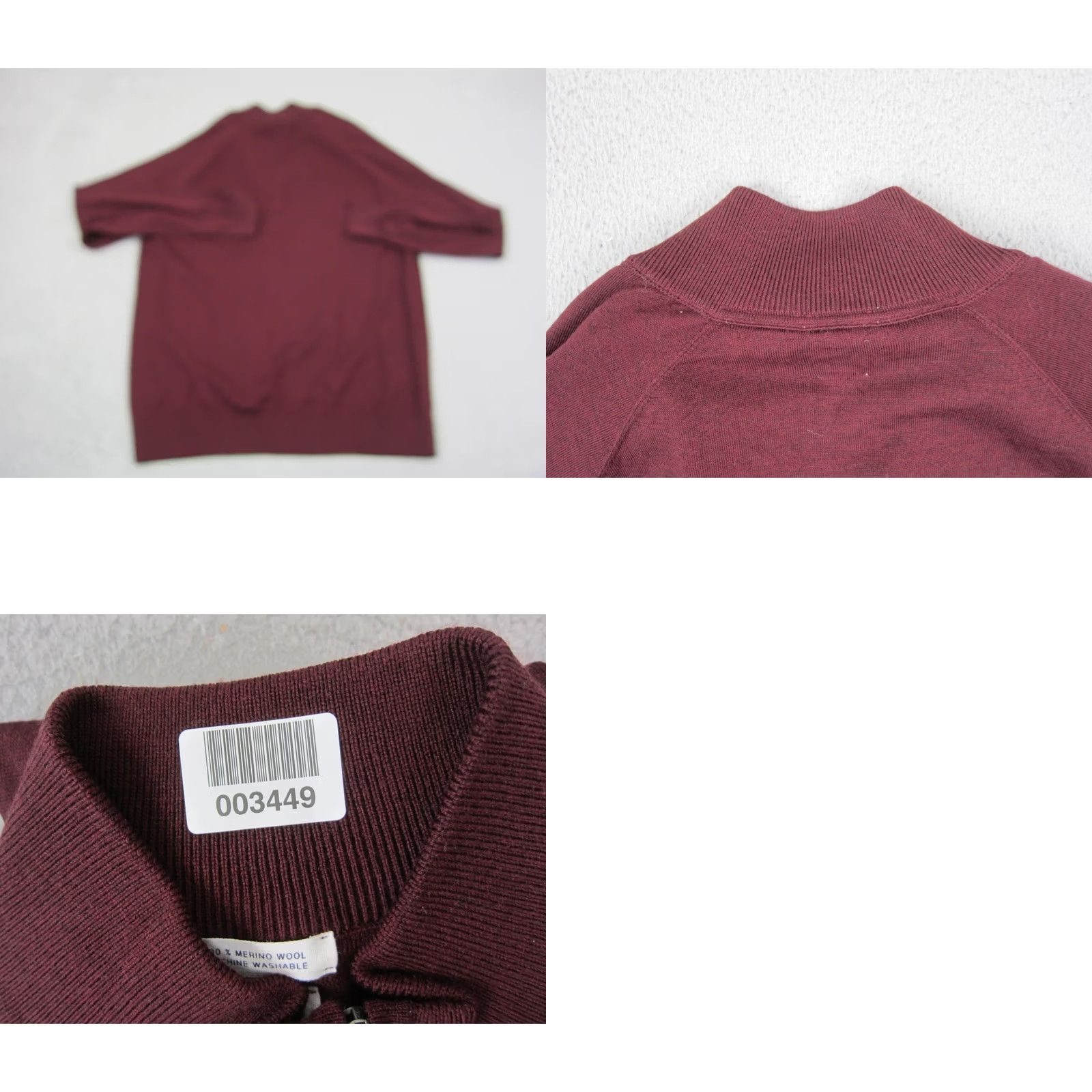 Gap GAP Sweatshirt Mens XL Red 1/4 Zip Merino Wool Pullover NWT XLT (Regular) Size US XL / EU 56 / 4 - 8 Thumbnail