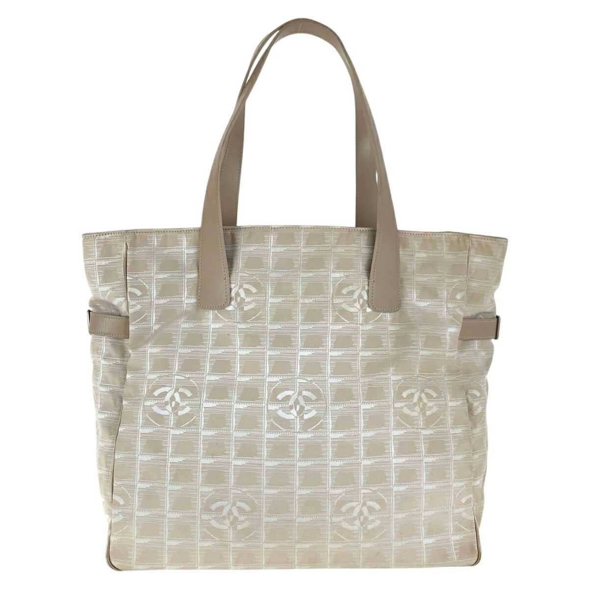 Chanel Chanel New Travel Line Canvas/leather 2Way Tote Bag 684 Canvas Shoulder Bag in Beige, Women's