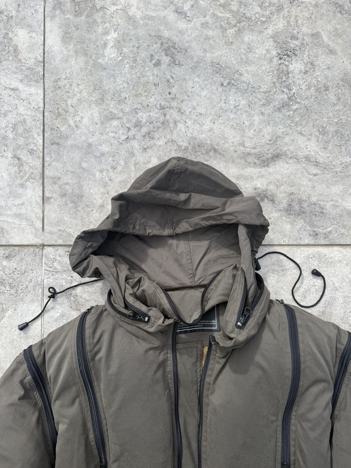 291295=Homme 291295 Homme Vertical Zip Puffer Jacket Size US L / EU 52-54 / 3 - 5 Thumbnail