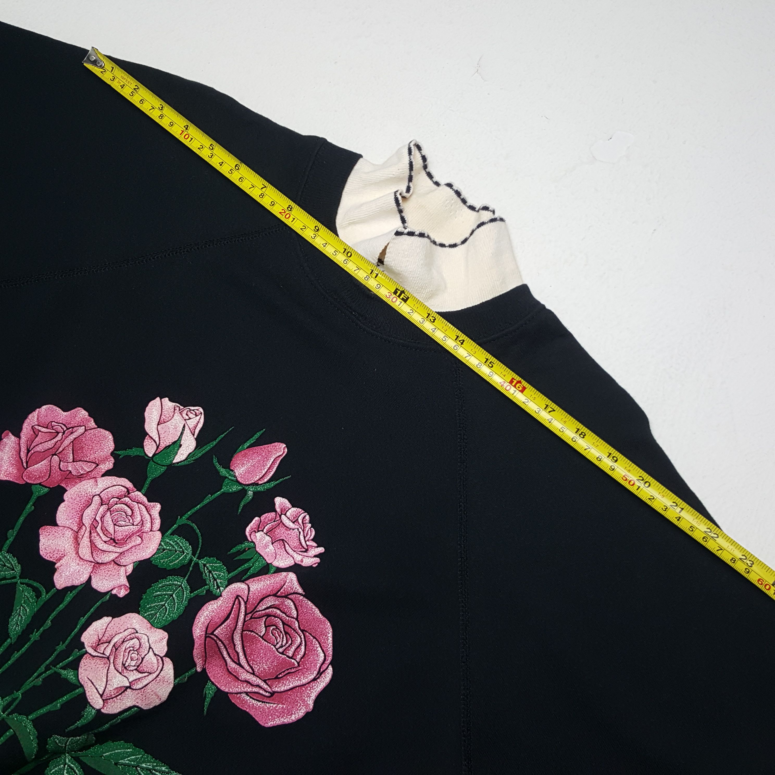 Flower Mountain × Hanes × Vintage Vintage Flower Zig Zag American Preppy Style Sweatshirt Size US L / EU 52-54 / 3 - 5 Thumbnail