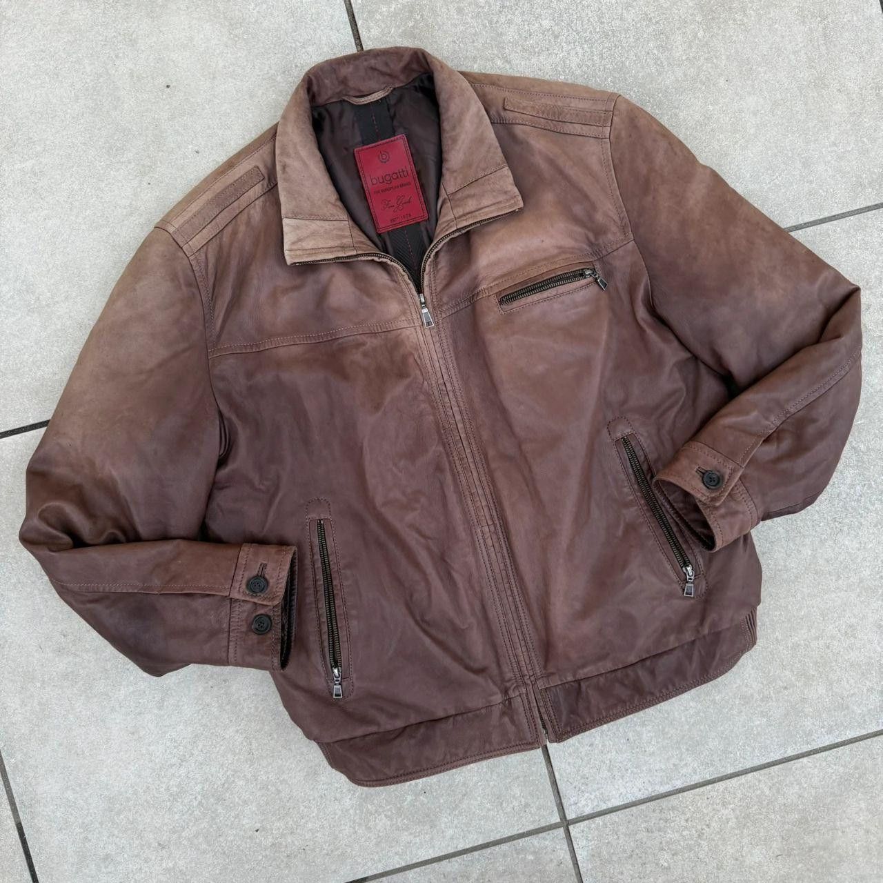 Vintage Bugatti Nappa Leather Brown Vintage Two Tones Size US XL / EU 56 / 4 - 3 Thumbnail