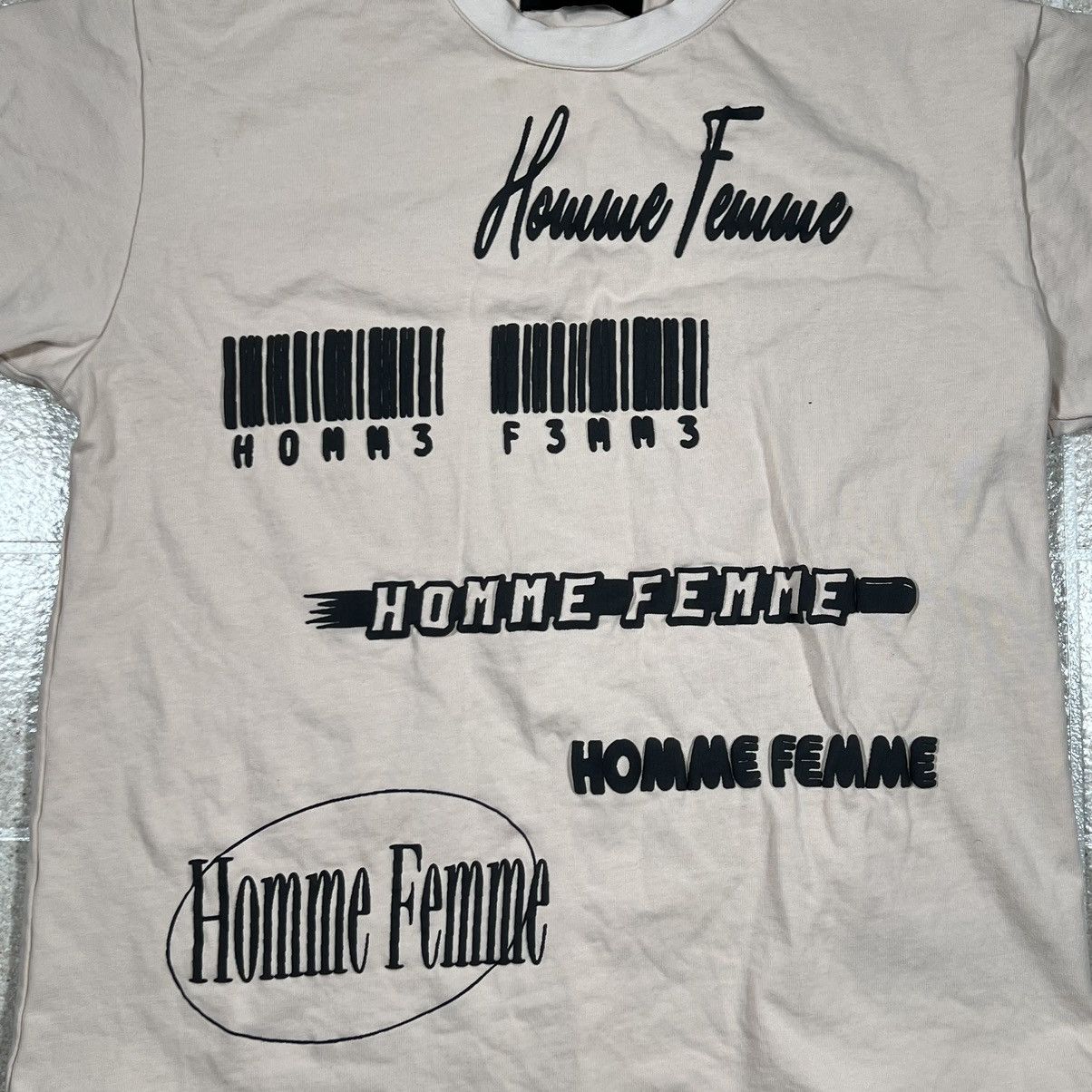 Homme + Femme La Homme Femme All Over Print Logo Cream T Shirt Size Large Size US L / EU 52-54 / 3 - 2 Thumbnail