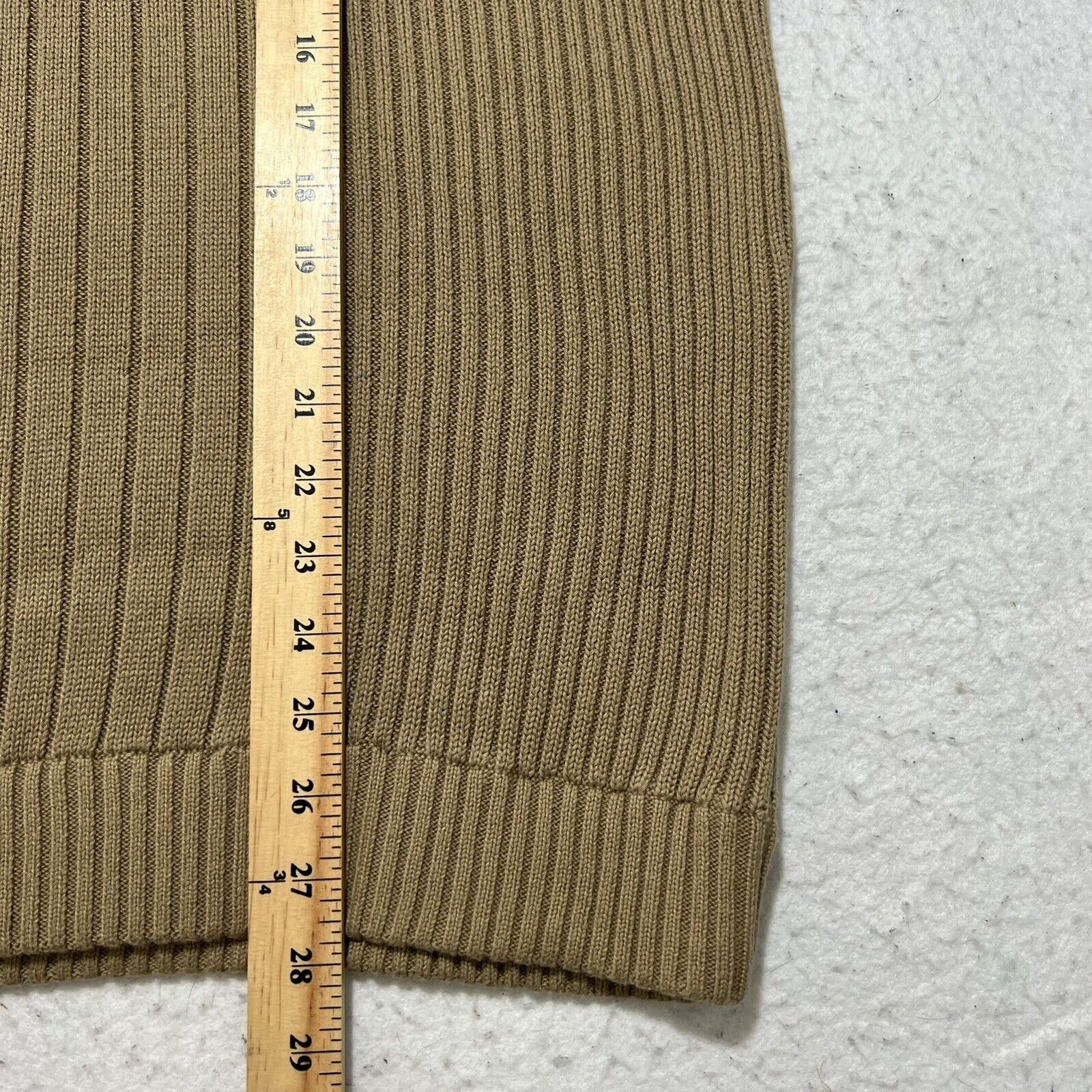 Eddie Bauer Eddie Bauer Henley Sweater Heavyweight Ribbed Sweater Beige Size US XL / EU 56 / 4 - 8 Thumbnail
