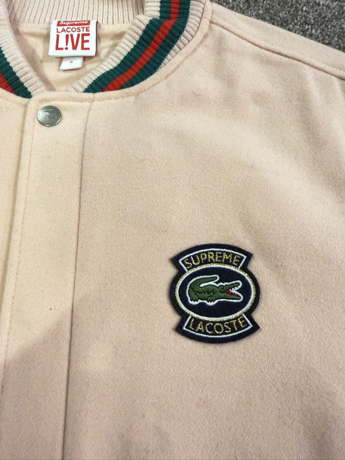 Lacoste × Supreme Supreme x Lacoste Wool Varsity Jacket Size US M / EU 48-50 / 2 - 11 Thumbnail