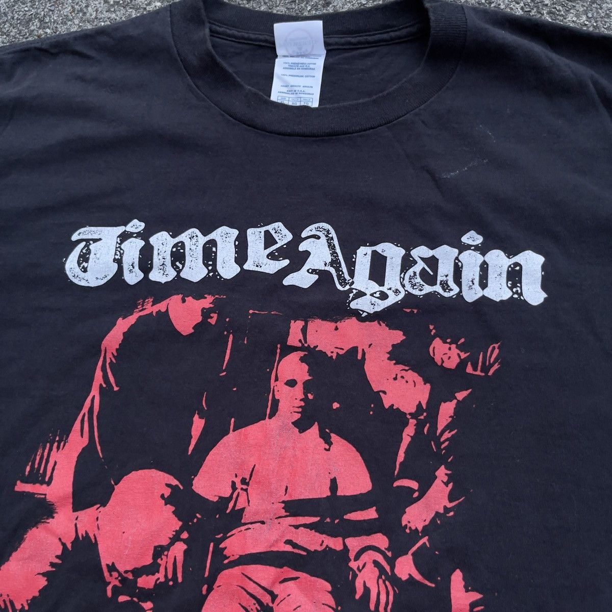 Delta × Vintage Vintage Y2K TIME AGAIN DARKER DAYS Shirt Size US XL / EU 56 / 4 - 2 Thumbnail