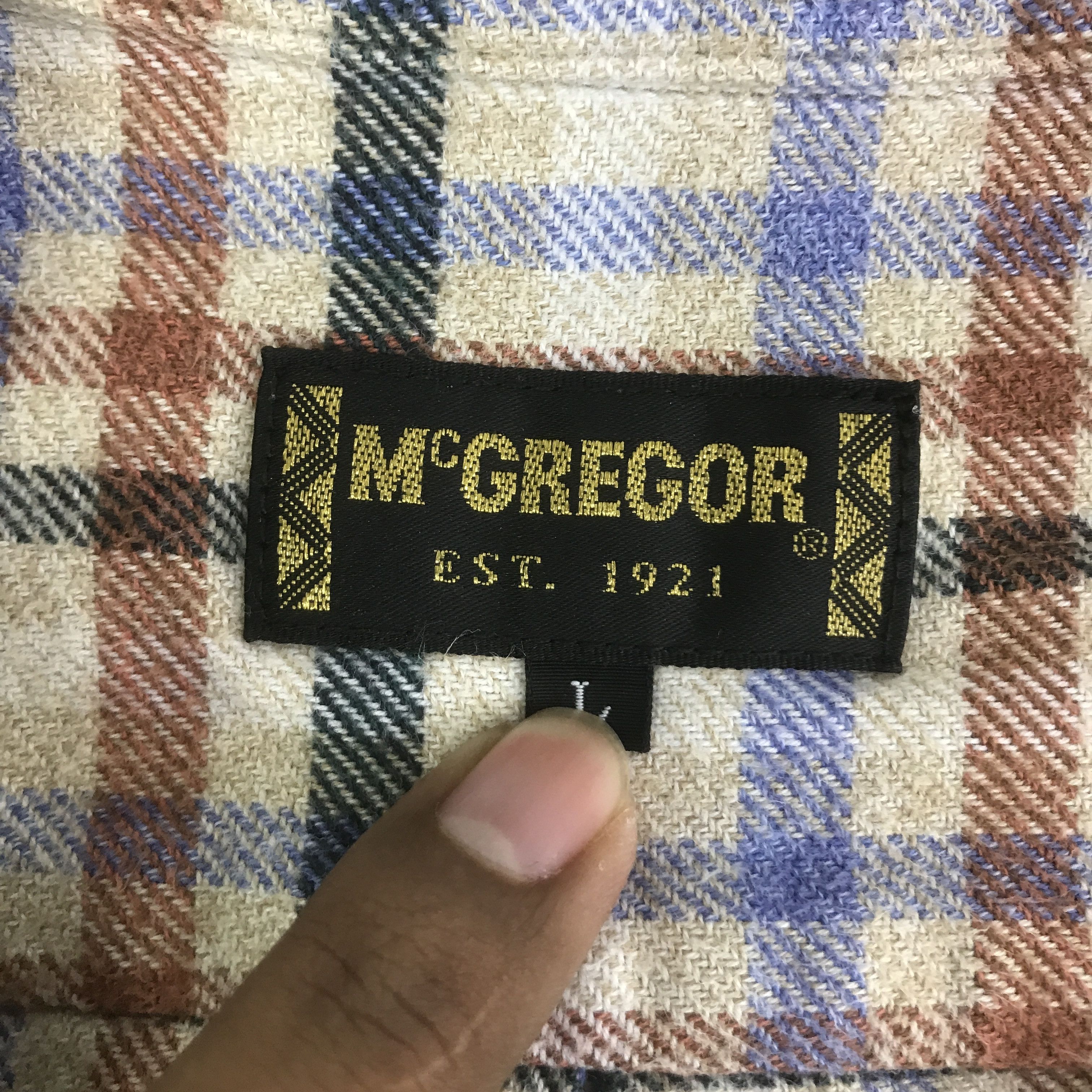 McGregor vtg mcgregor tartan button up shirt K117B17 Size US L / EU 52-54 / 3 - 11 Thumbnail