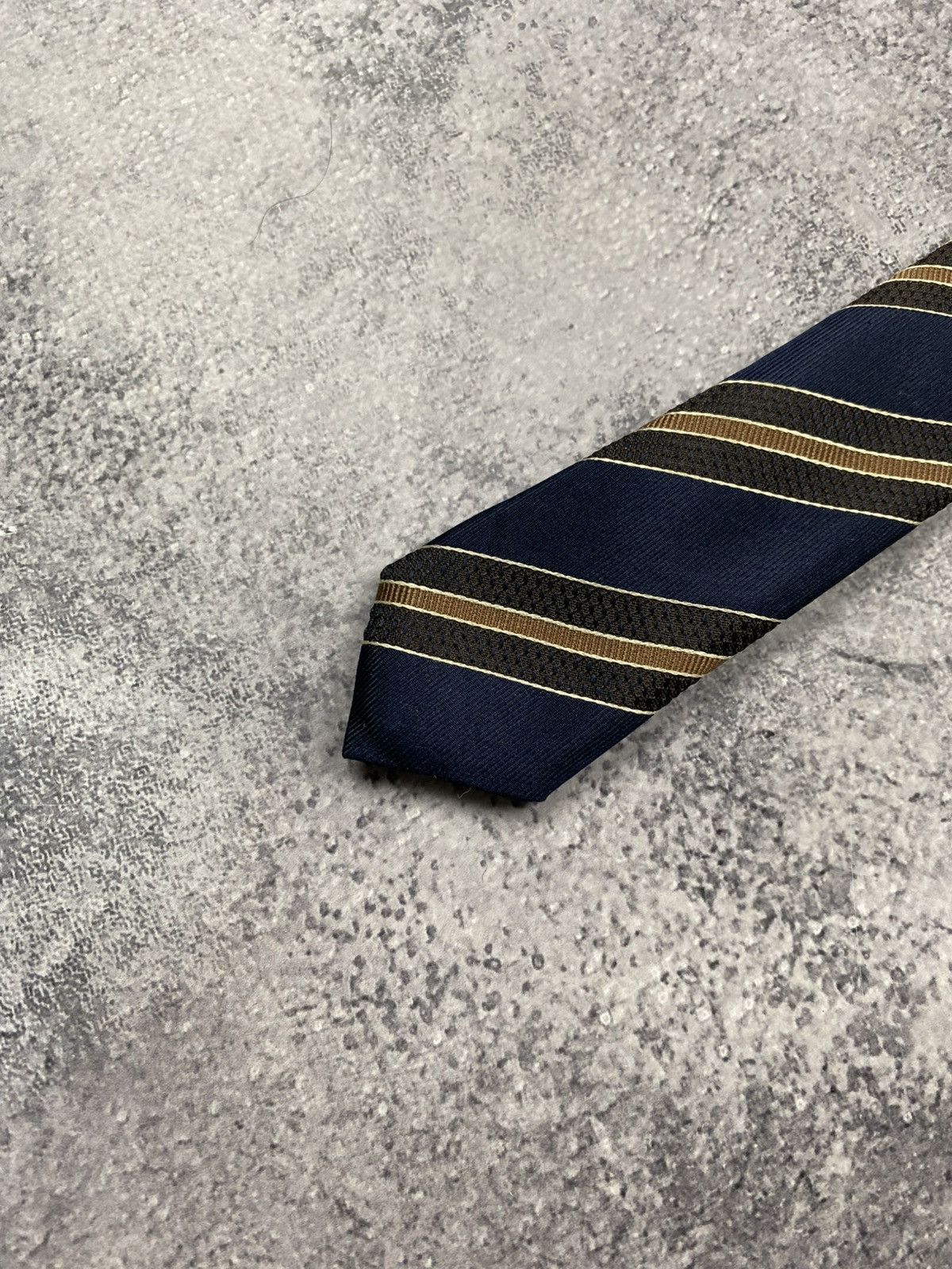 Canali Canali Tie 100% Silk Made In Italy Striped Ties Old Money Size ONE SIZE - 9 Thumbnail