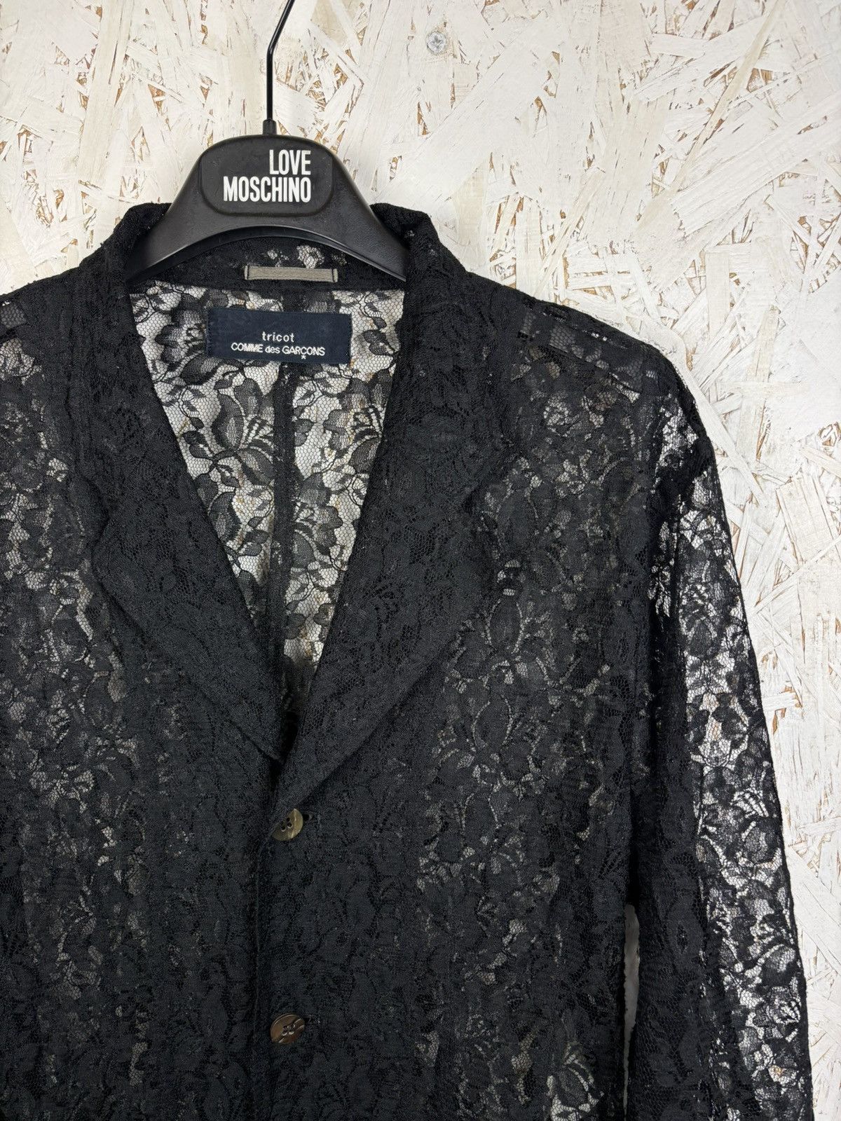 Tricot Comme des Garcons 90s Archive Comme Des Garcons Lace Button Up Shirt CDG ~L Size L / US 10 / IT 46 - 2 Thumbnail