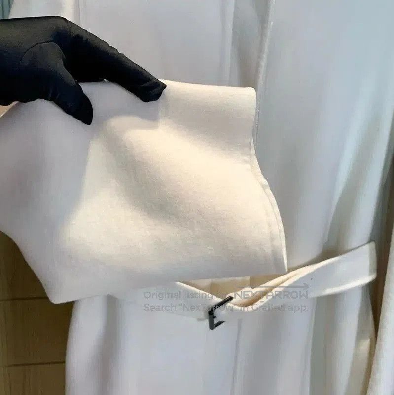 Dior Dior Winter White Cashmere Long Coat . Size S / US 4 / IT 40 - 4 Thumbnail