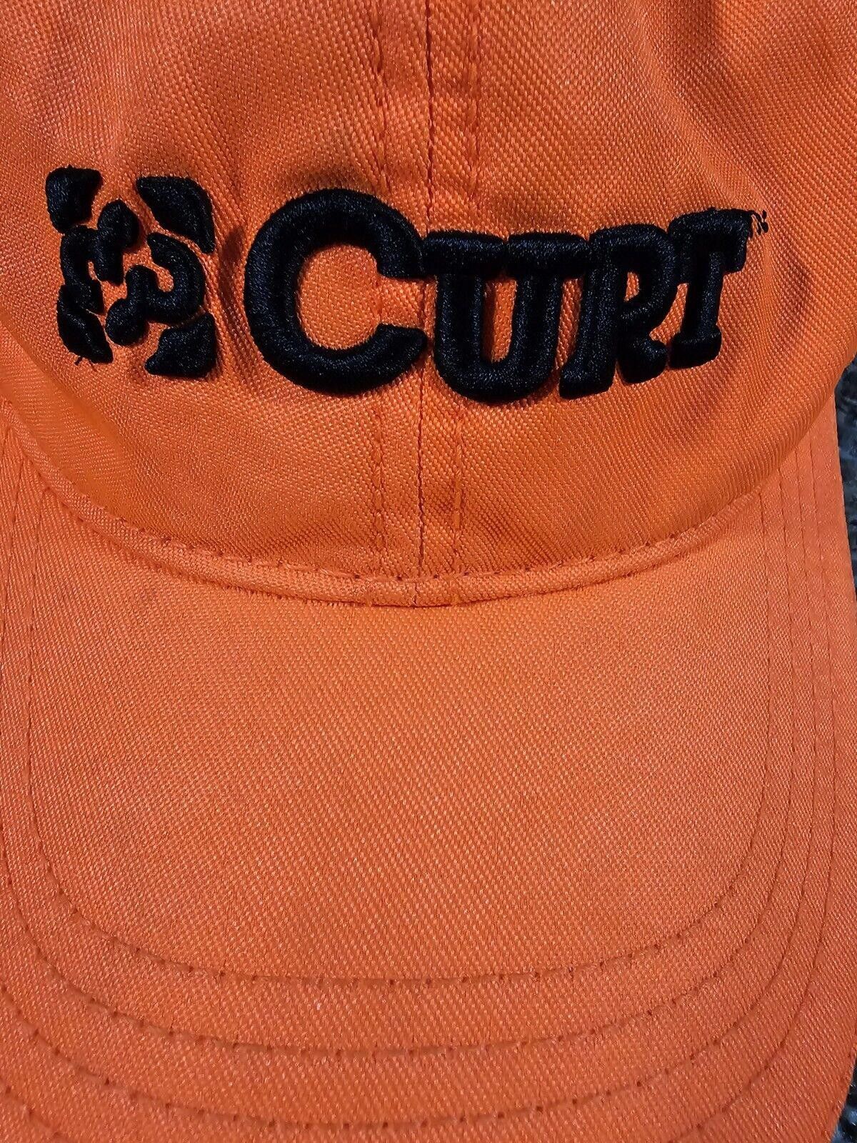 Designer CURT mfg Orange OSFA strapback Hat Size ONE SIZE - 3 Thumbnail