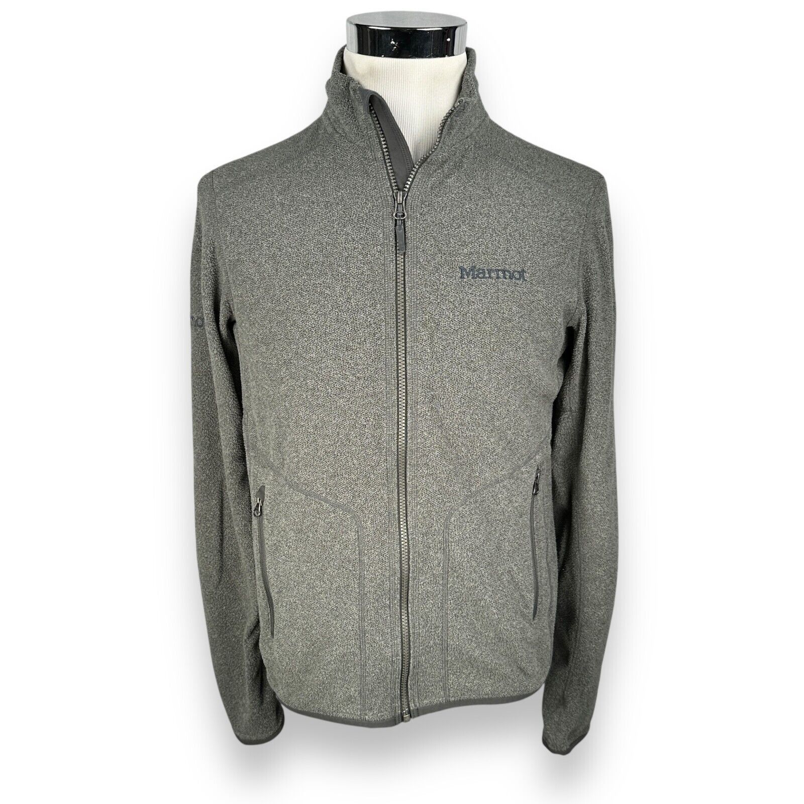 Marmot Marmot Fleece Jacket Men’s Small Gray Long Sleeve Side Size US S / EU 44-46 / 1 - 1 Thumbnail