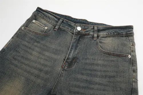 Jean American high street retro washed distressed flared jeans Size US 32 / EU 48 - 3 Thumbnail