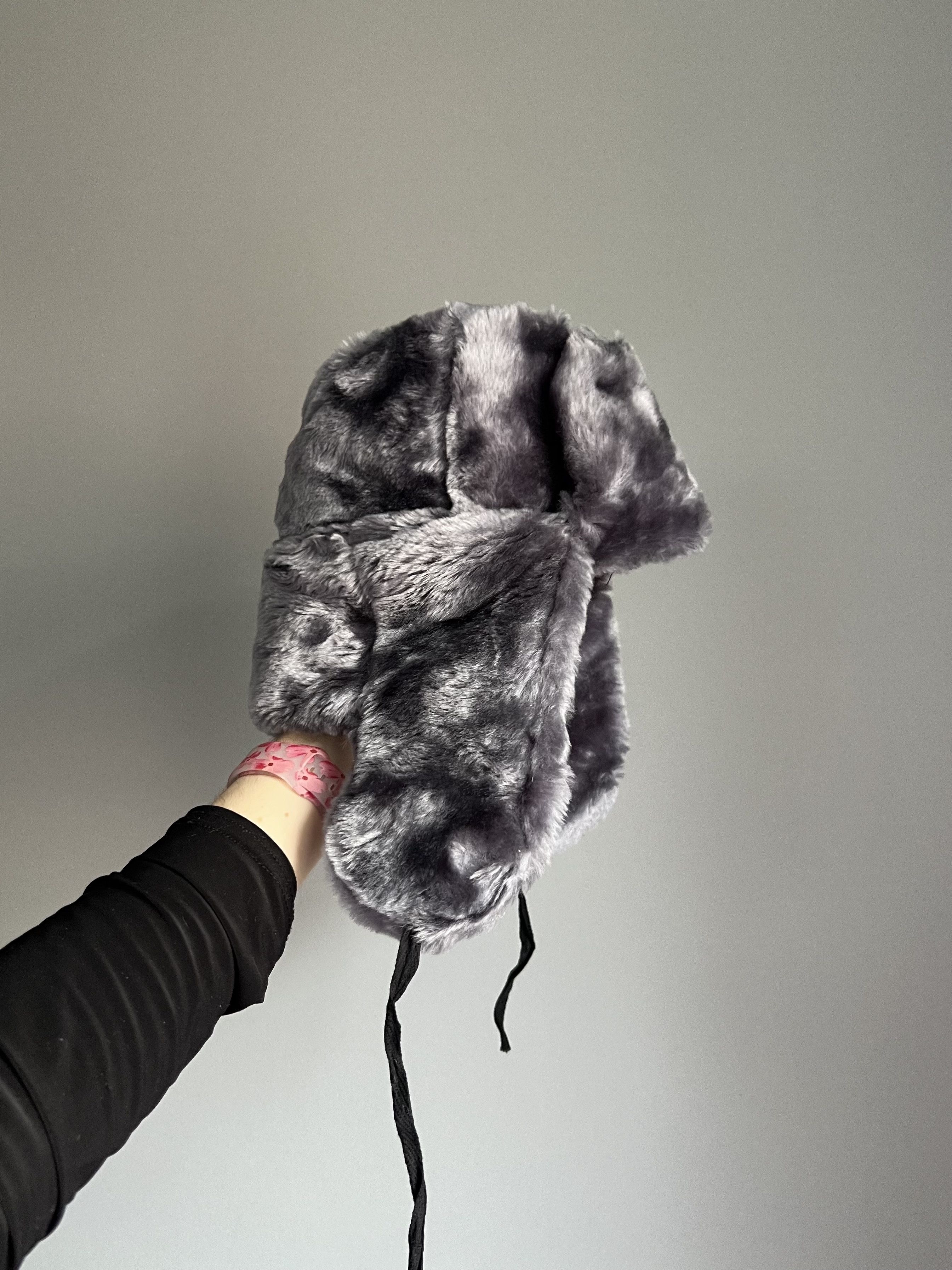 Japanese Brand Vintage 90s Alt Fuzzy Mohair Ushanka USSR Hat Size ONE SIZE - 1 Thumbnail